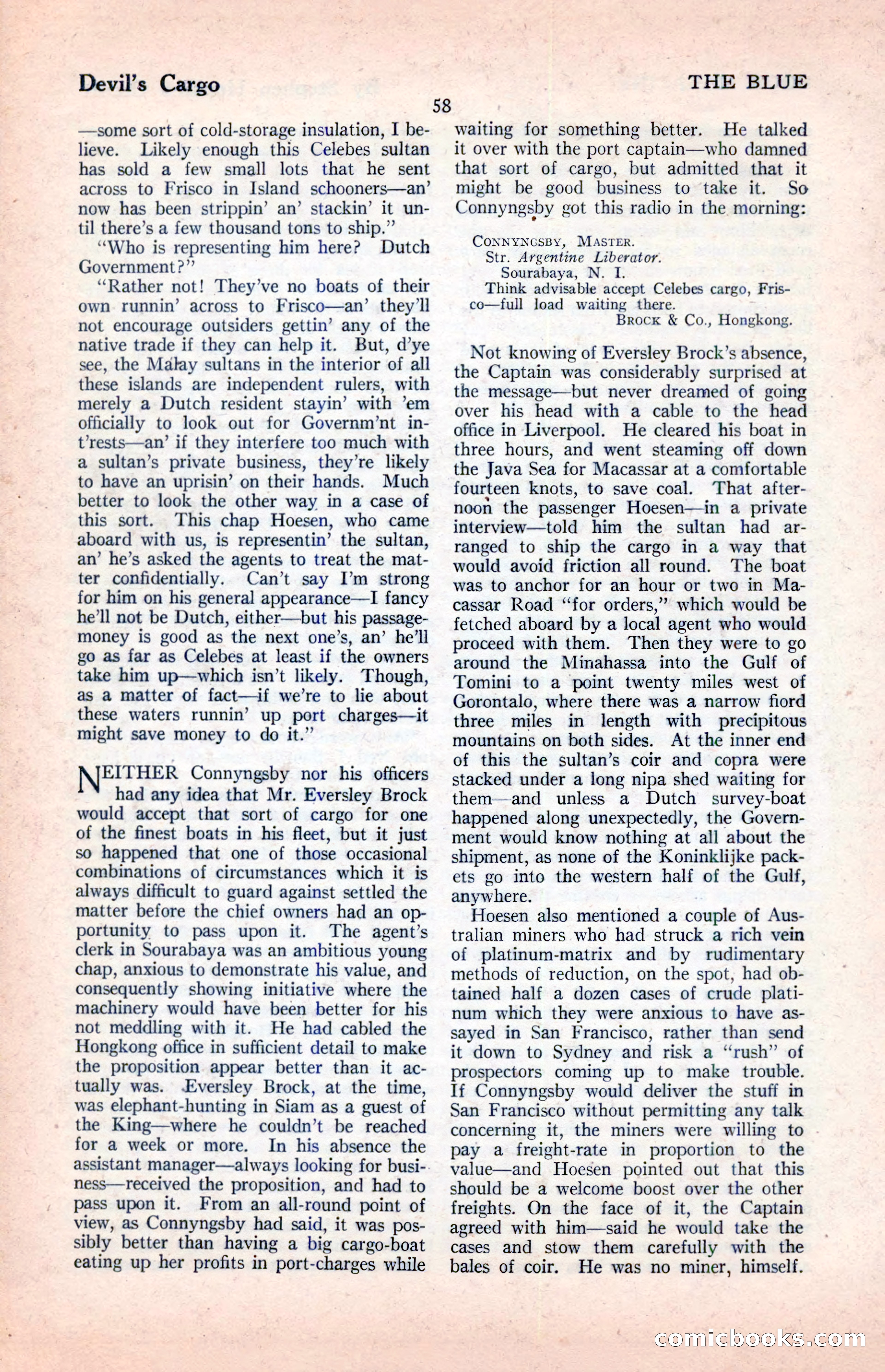 The Illustrated Blue Book Magazine, April 1927 — page 60 of 208