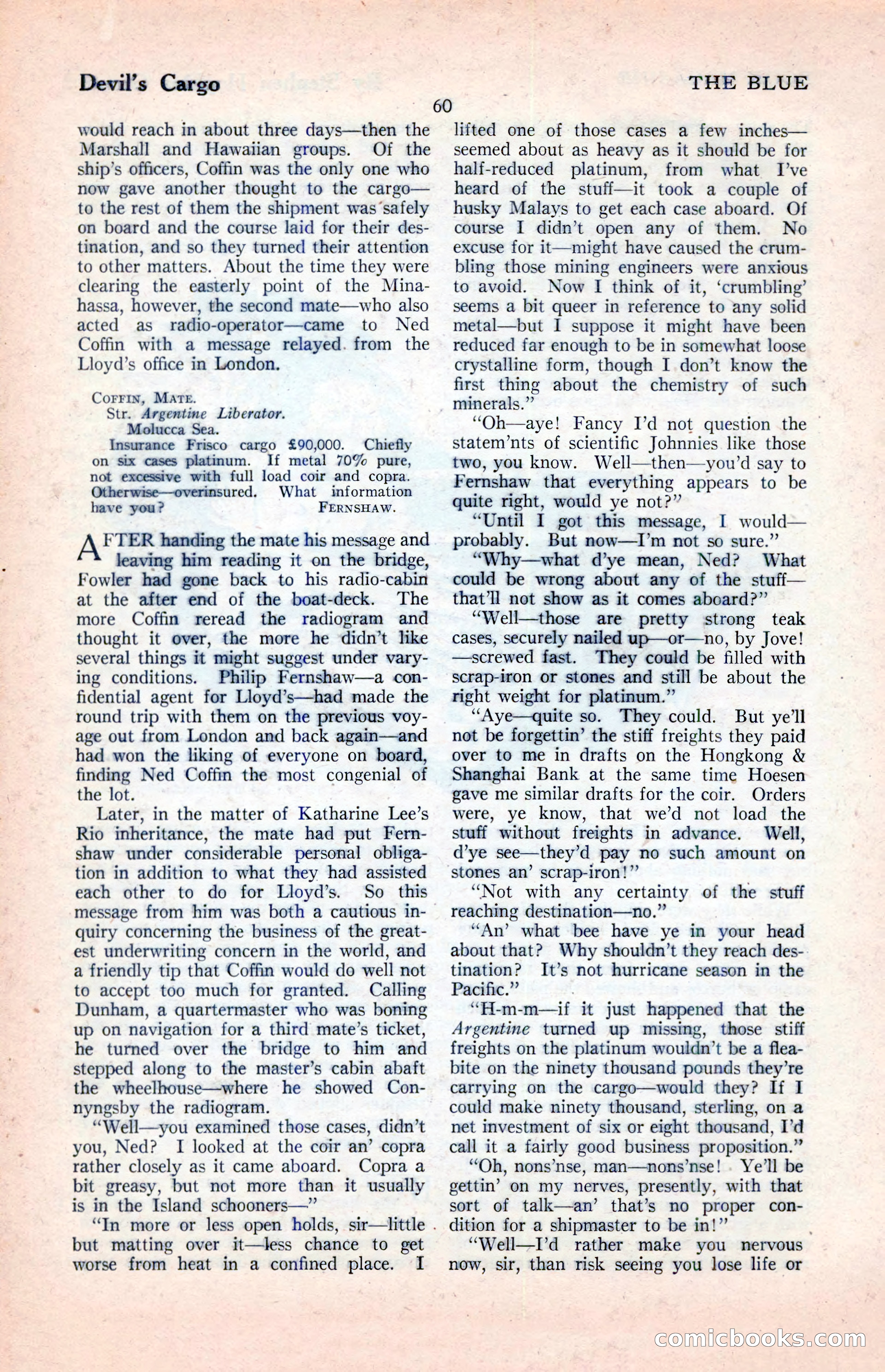 The Illustrated Blue Book Magazine, April 1927 — page 62 of 208