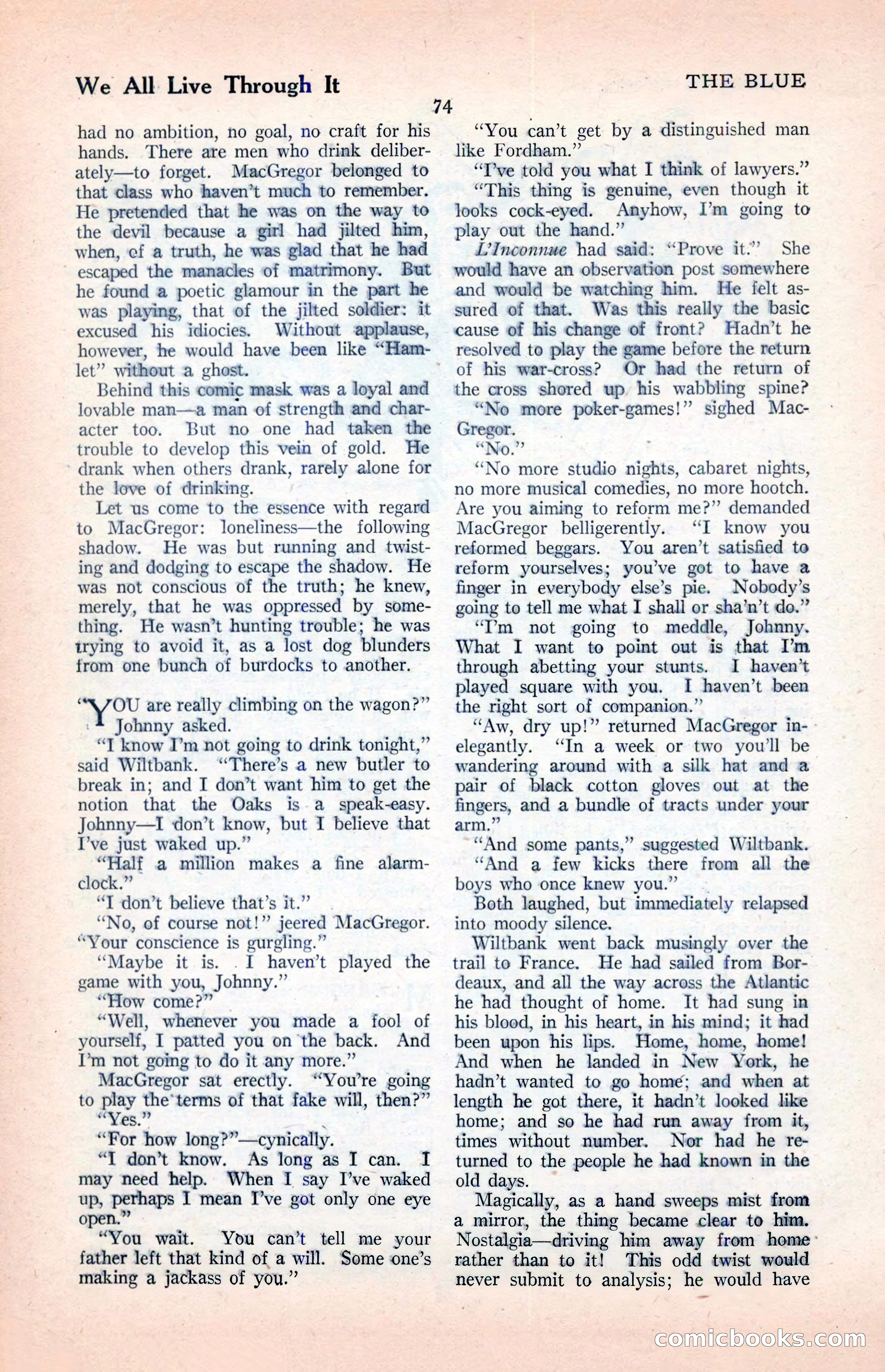 The Illustrated Blue Book Magazine, April 1927 — page 76 of 208