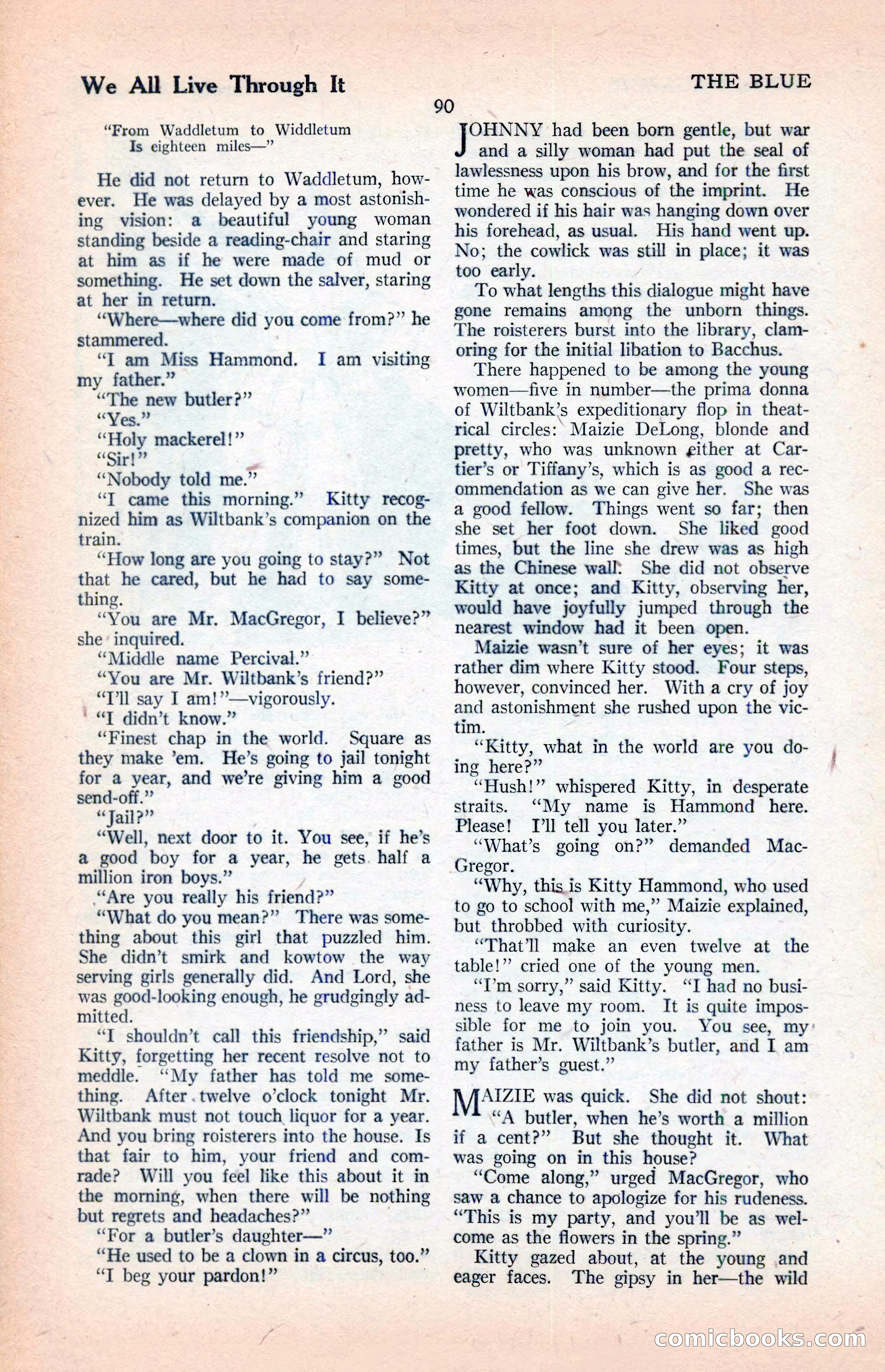 The Illustrated Blue Book Magazine, April 1927 — page 92 of 208