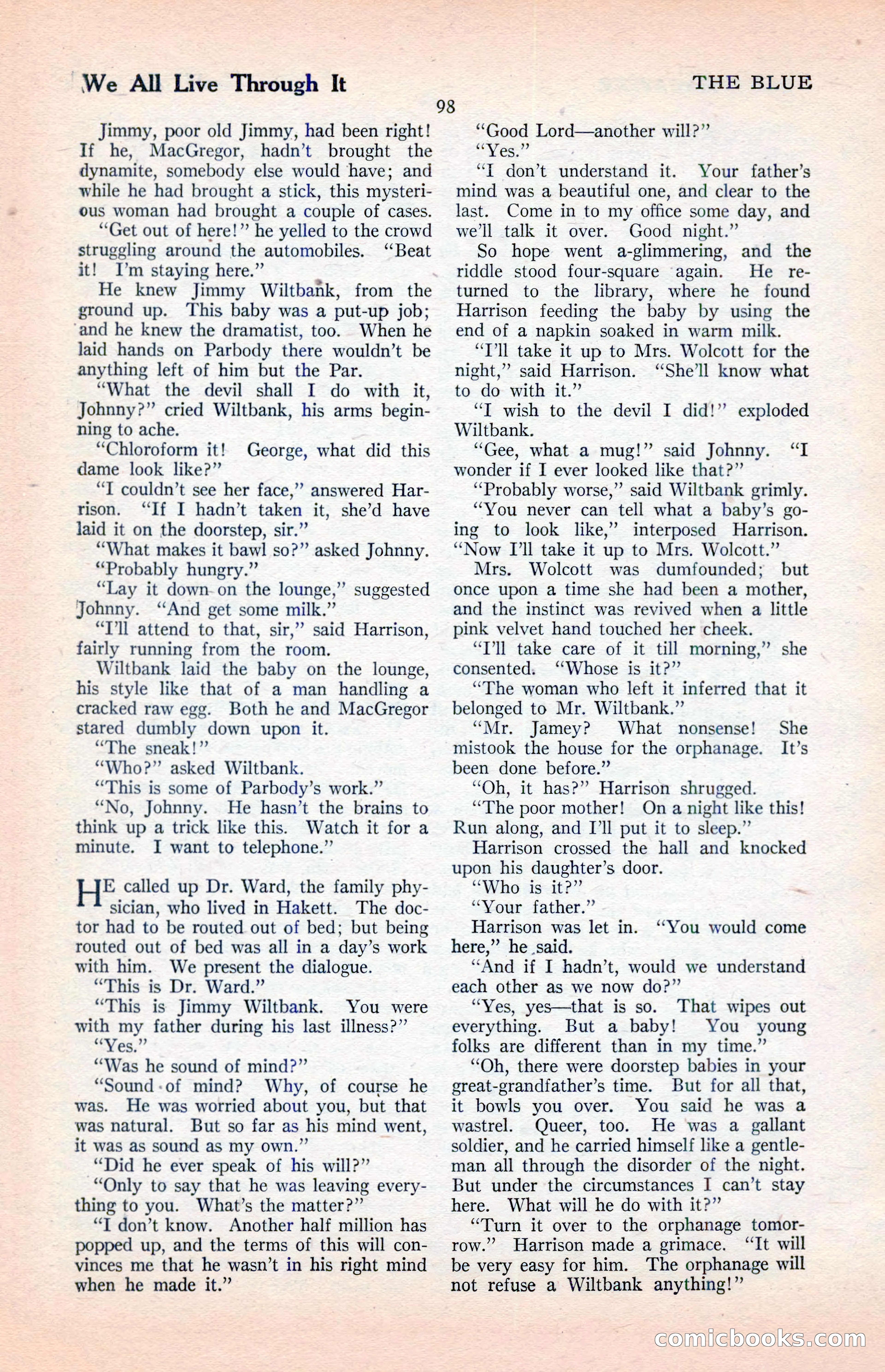 The Illustrated Blue Book Magazine, April 1927 — page 100 of 208