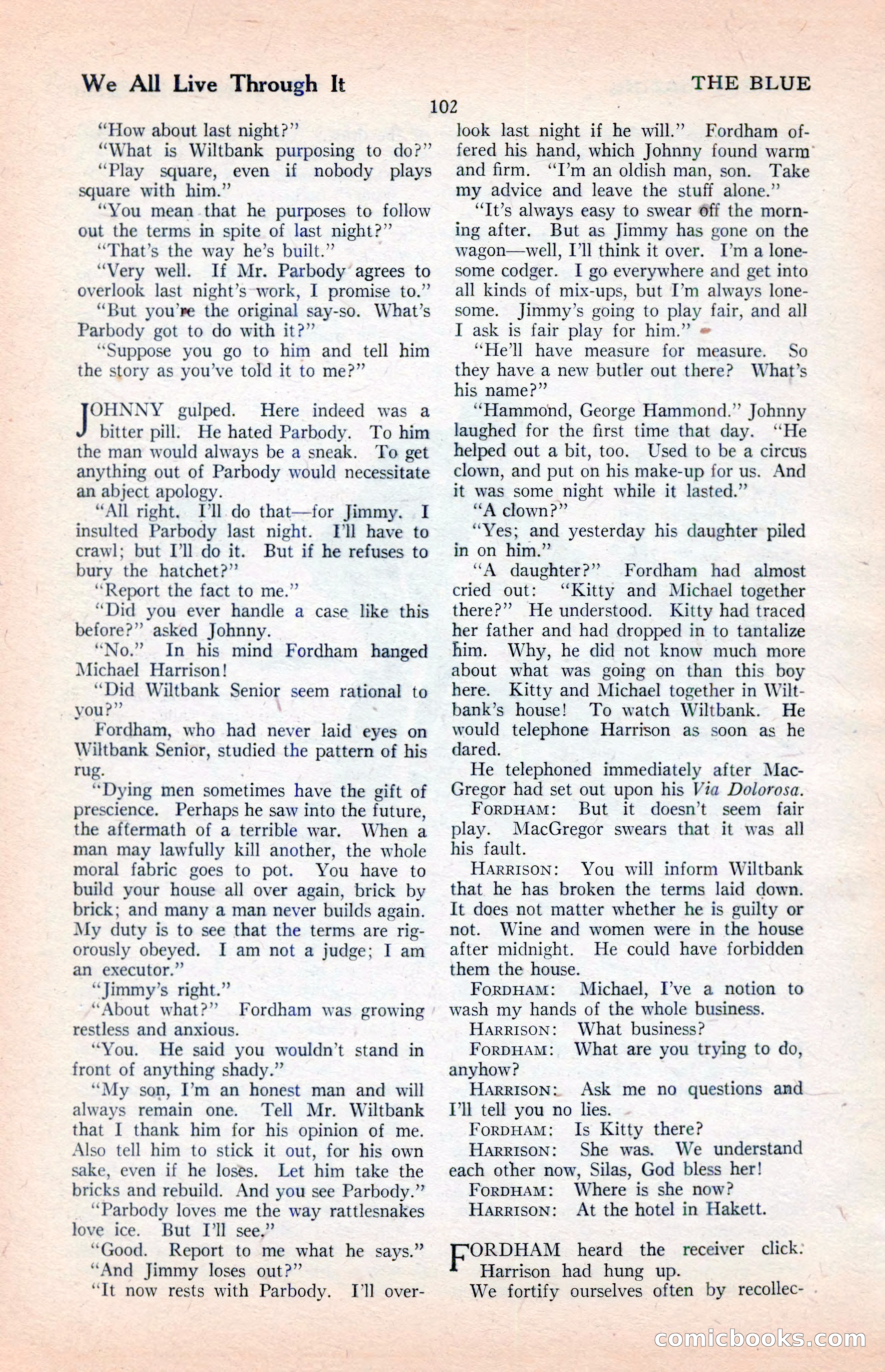 The Illustrated Blue Book Magazine, April 1927 — page 104 of 208