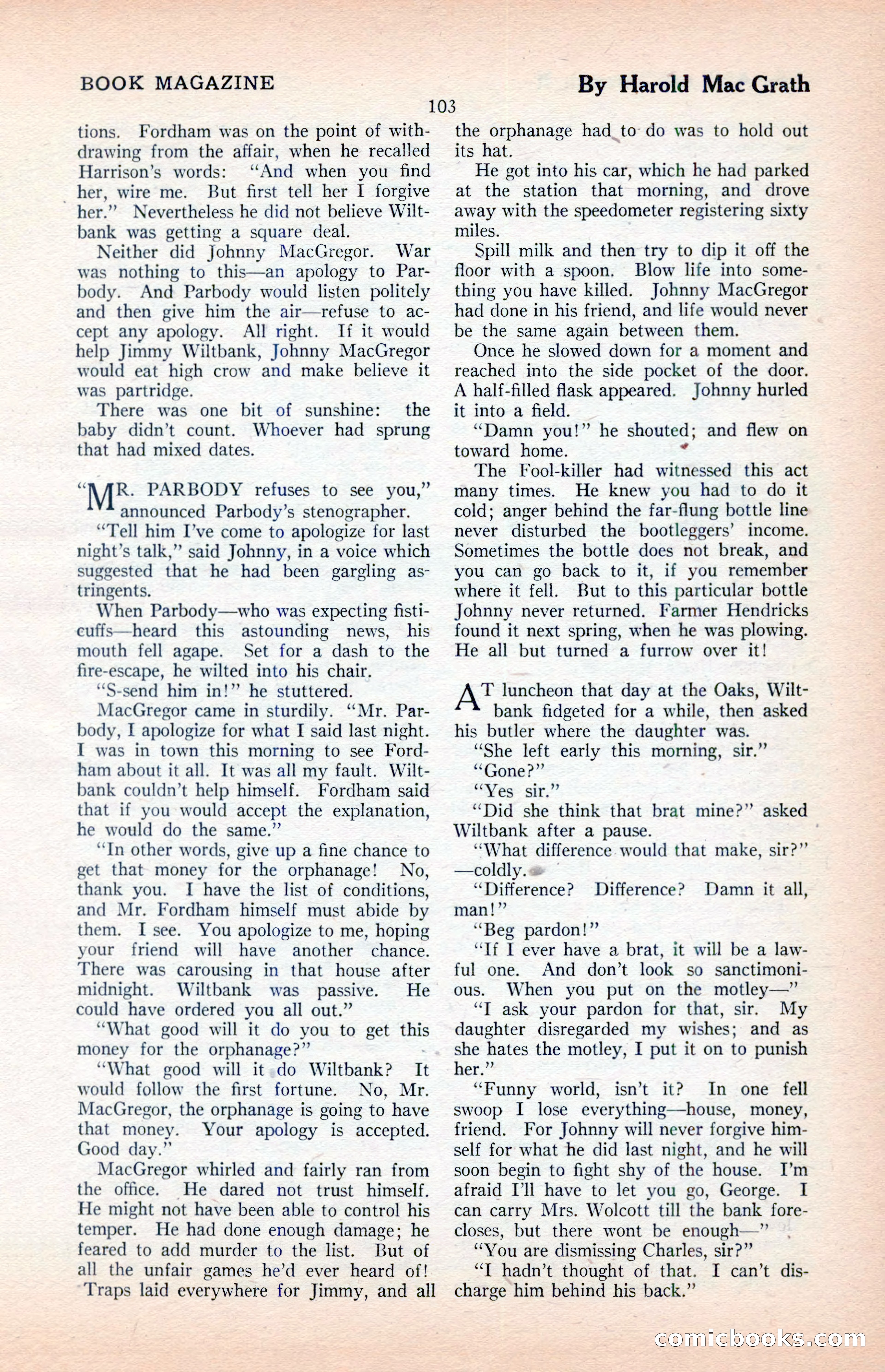 The Illustrated Blue Book Magazine, April 1927 — page 105 of 208