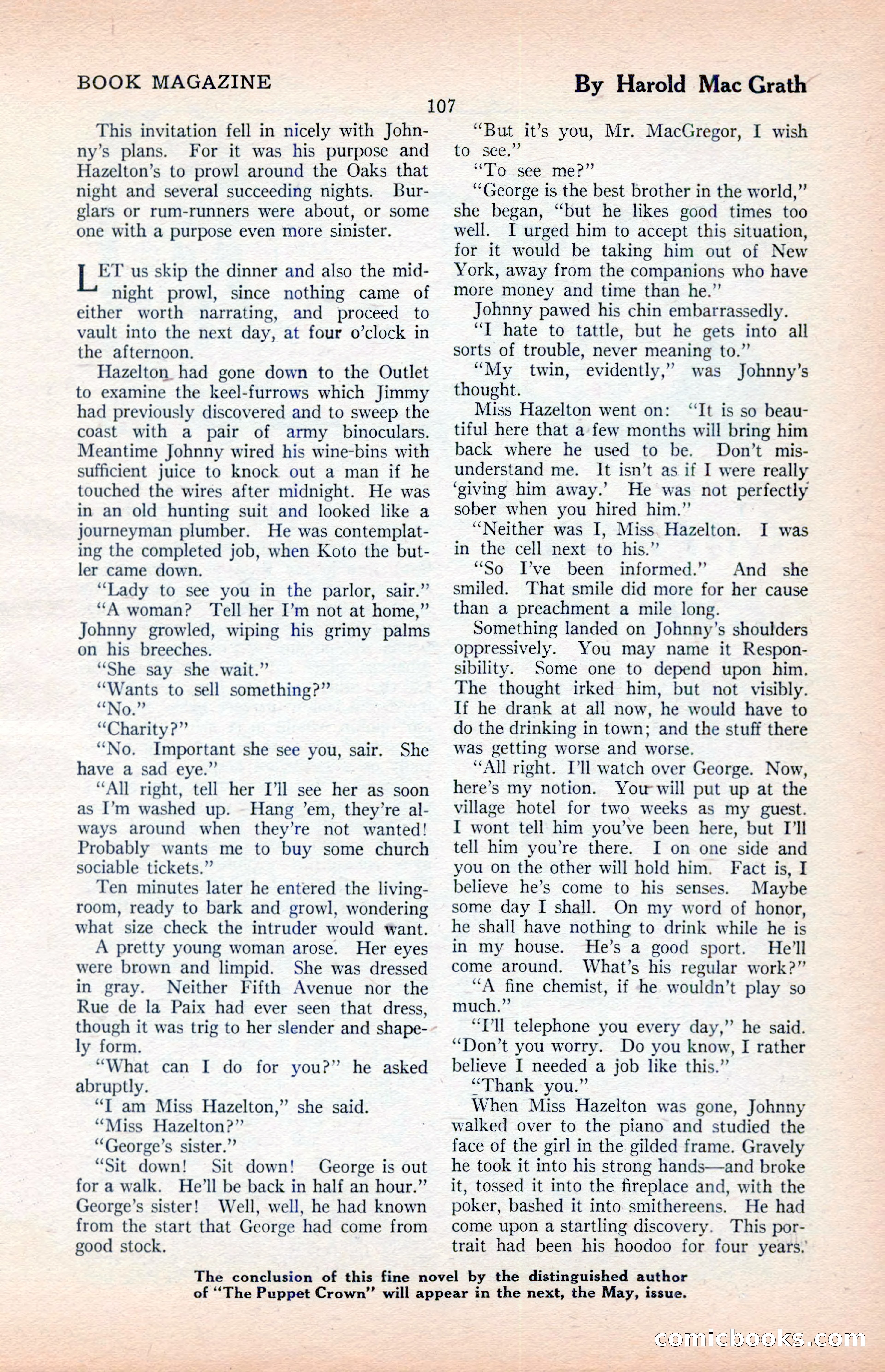 The Illustrated Blue Book Magazine, April 1927 — page 109 of 208