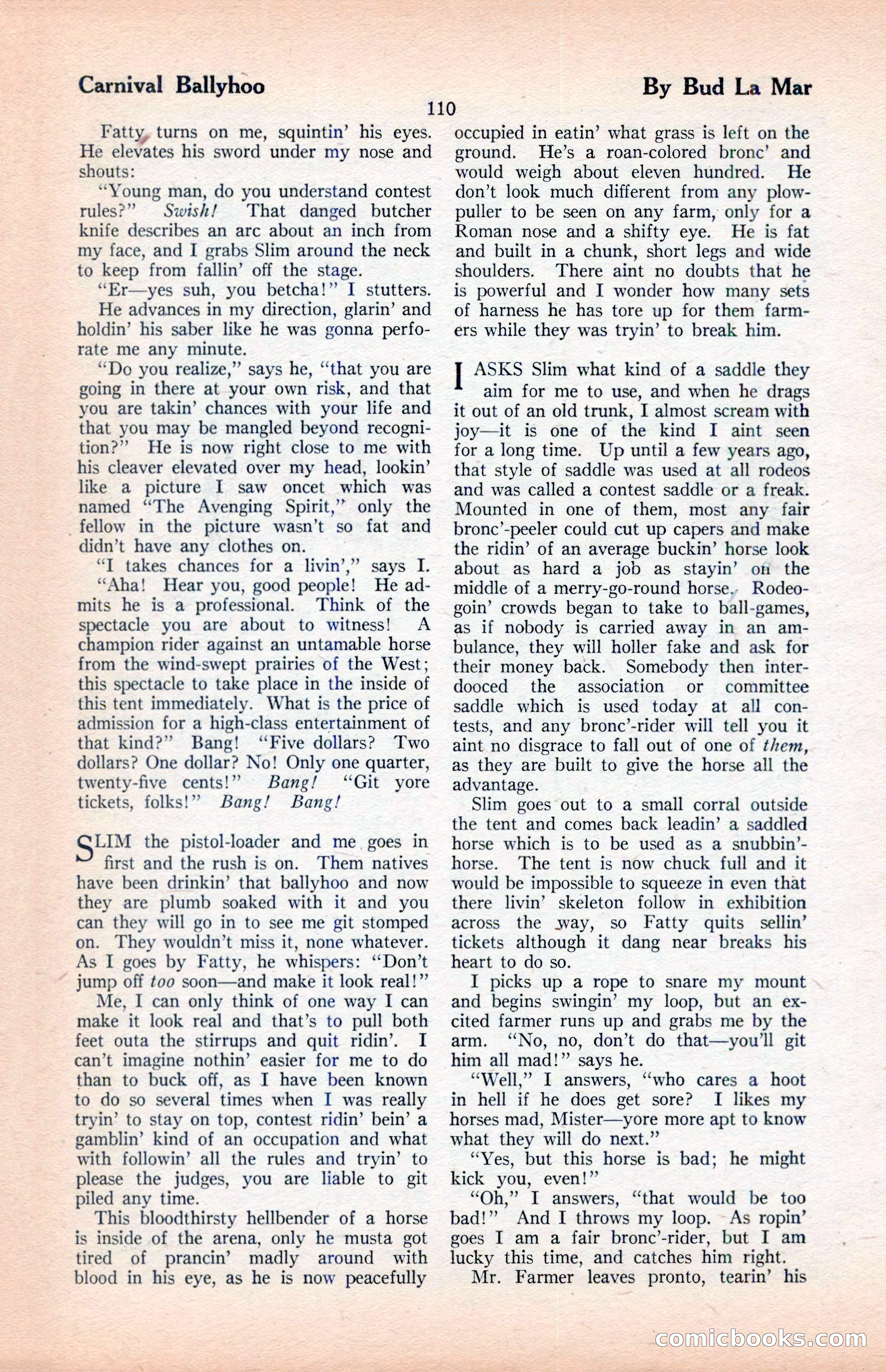 The Illustrated Blue Book Magazine, April 1927 — page 112 of 208