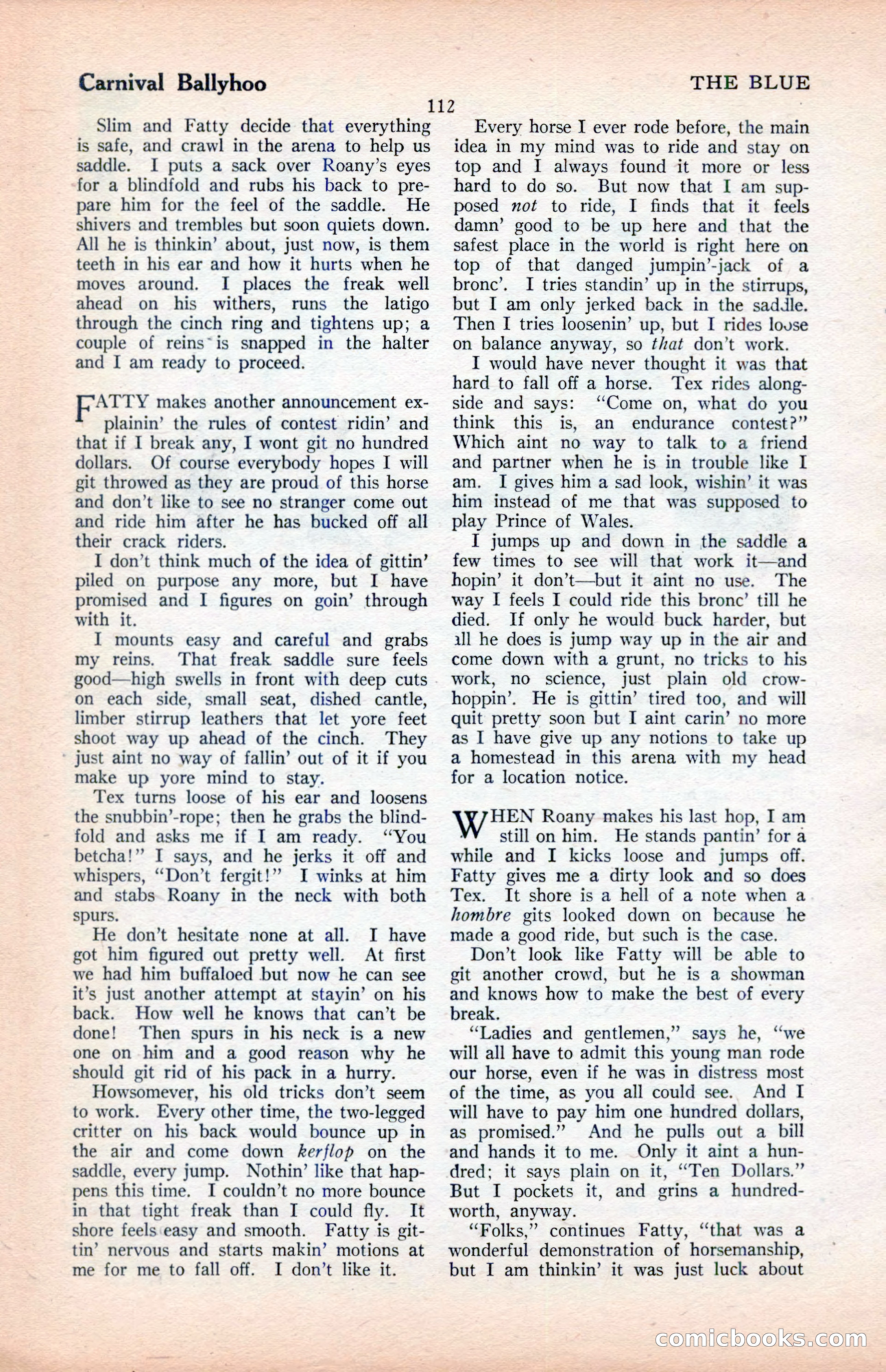 The Illustrated Blue Book Magazine, April 1927 — page 114 of 208