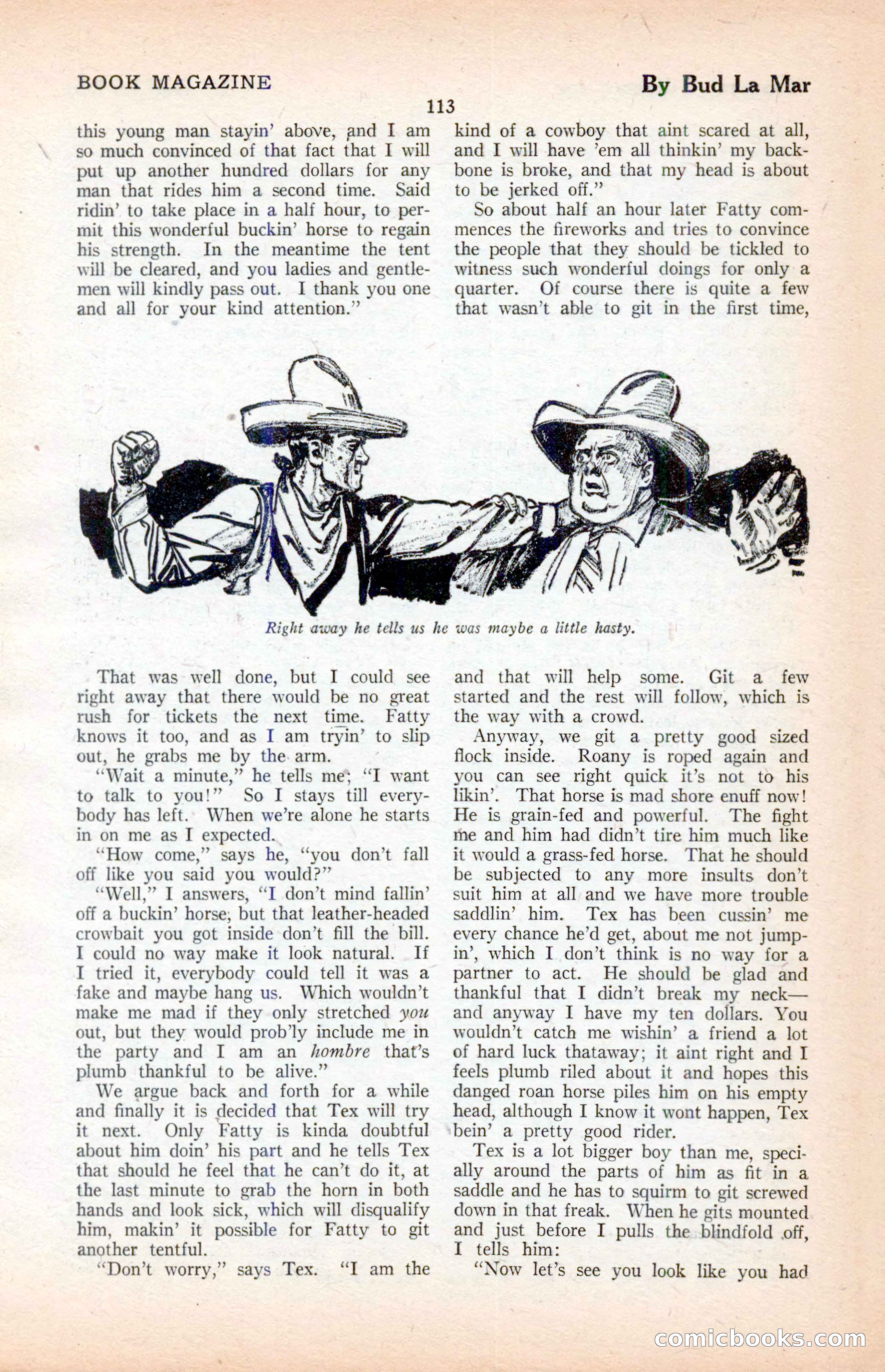 The Illustrated Blue Book Magazine, April 1927 — page 115 of 208