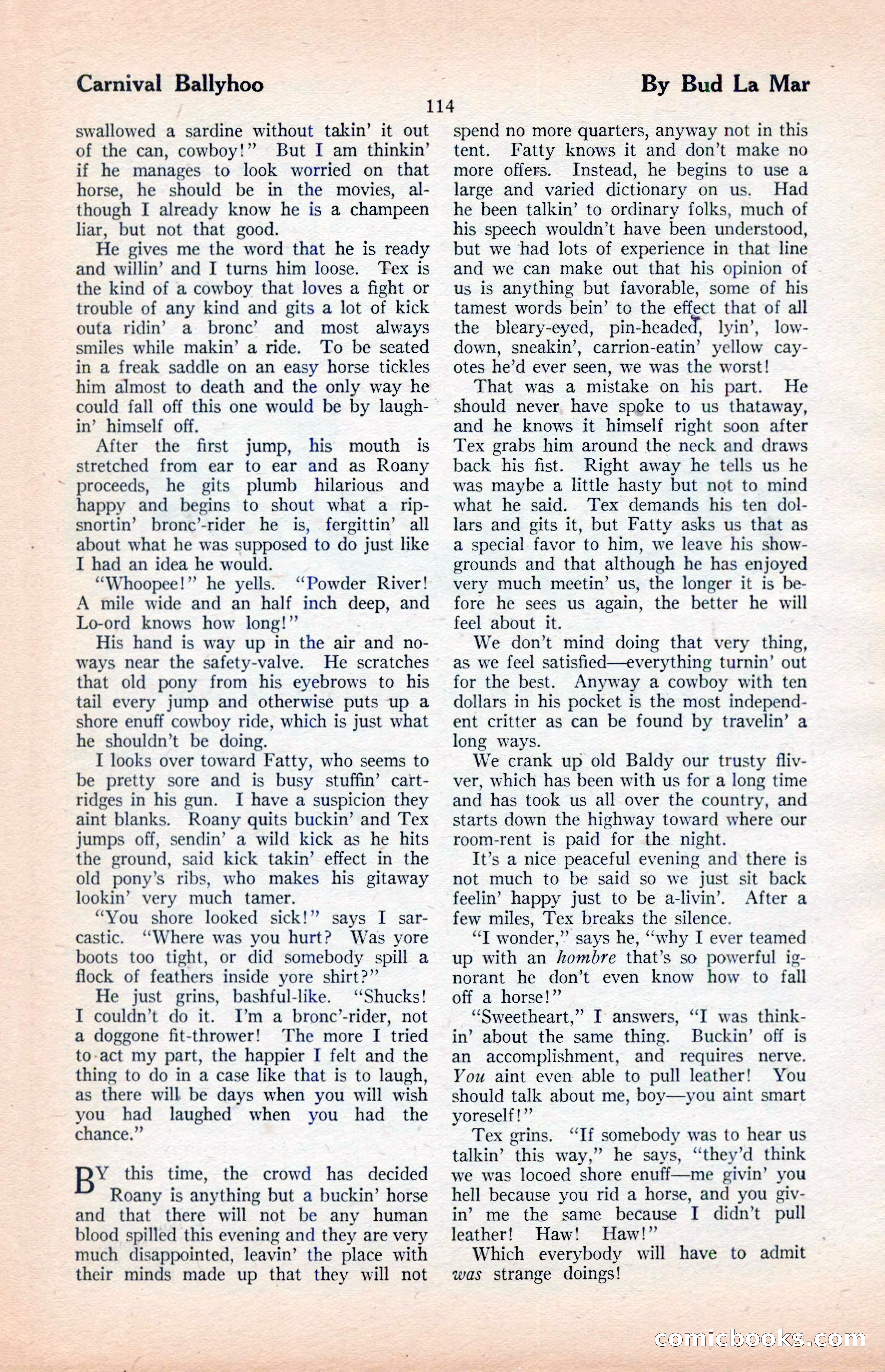 The Illustrated Blue Book Magazine, April 1927 — page 116 of 208