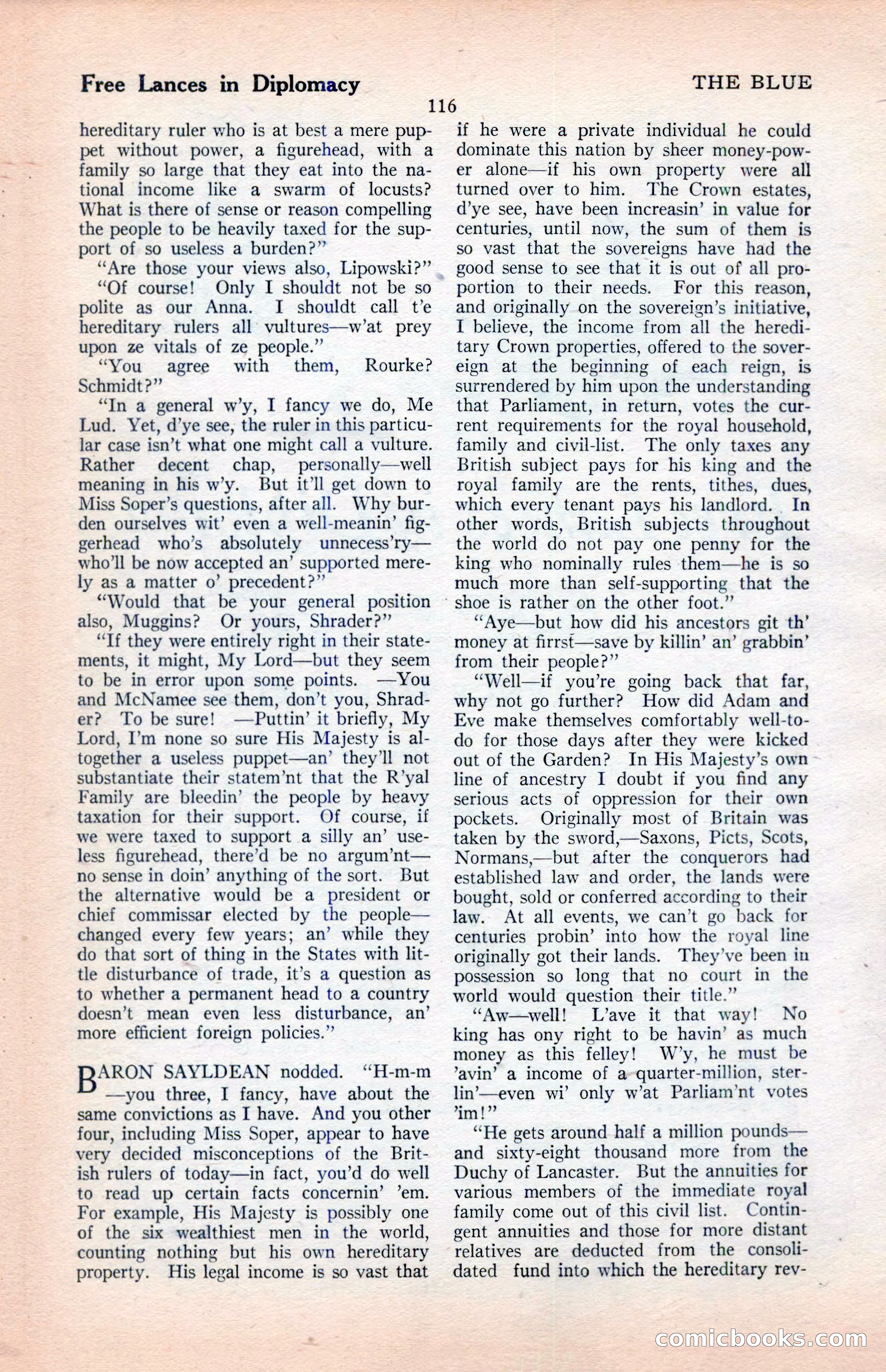 The Illustrated Blue Book Magazine, April 1927 — page 118 of 208