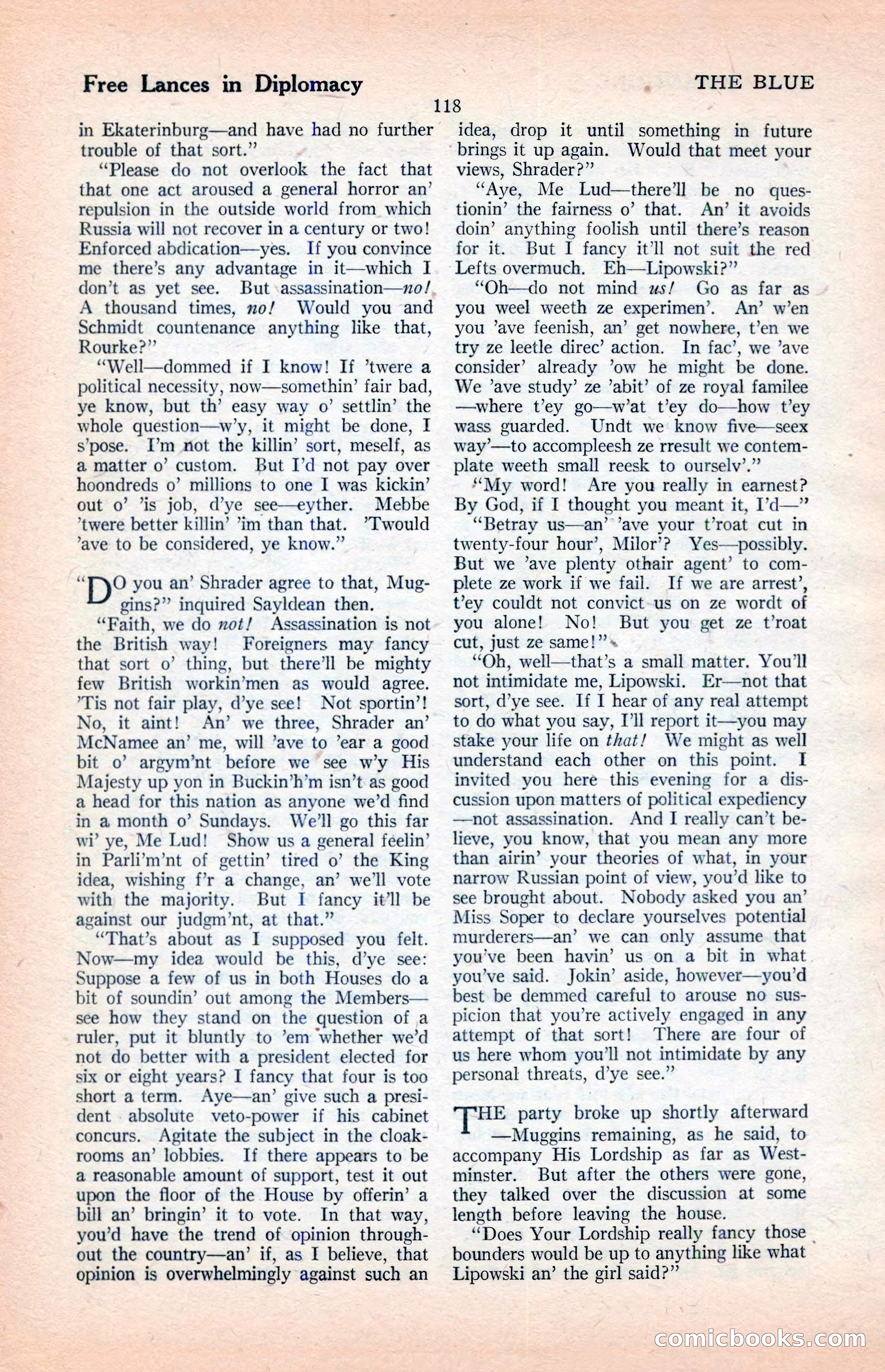 The Illustrated Blue Book Magazine, April 1927 — page 120 of 208