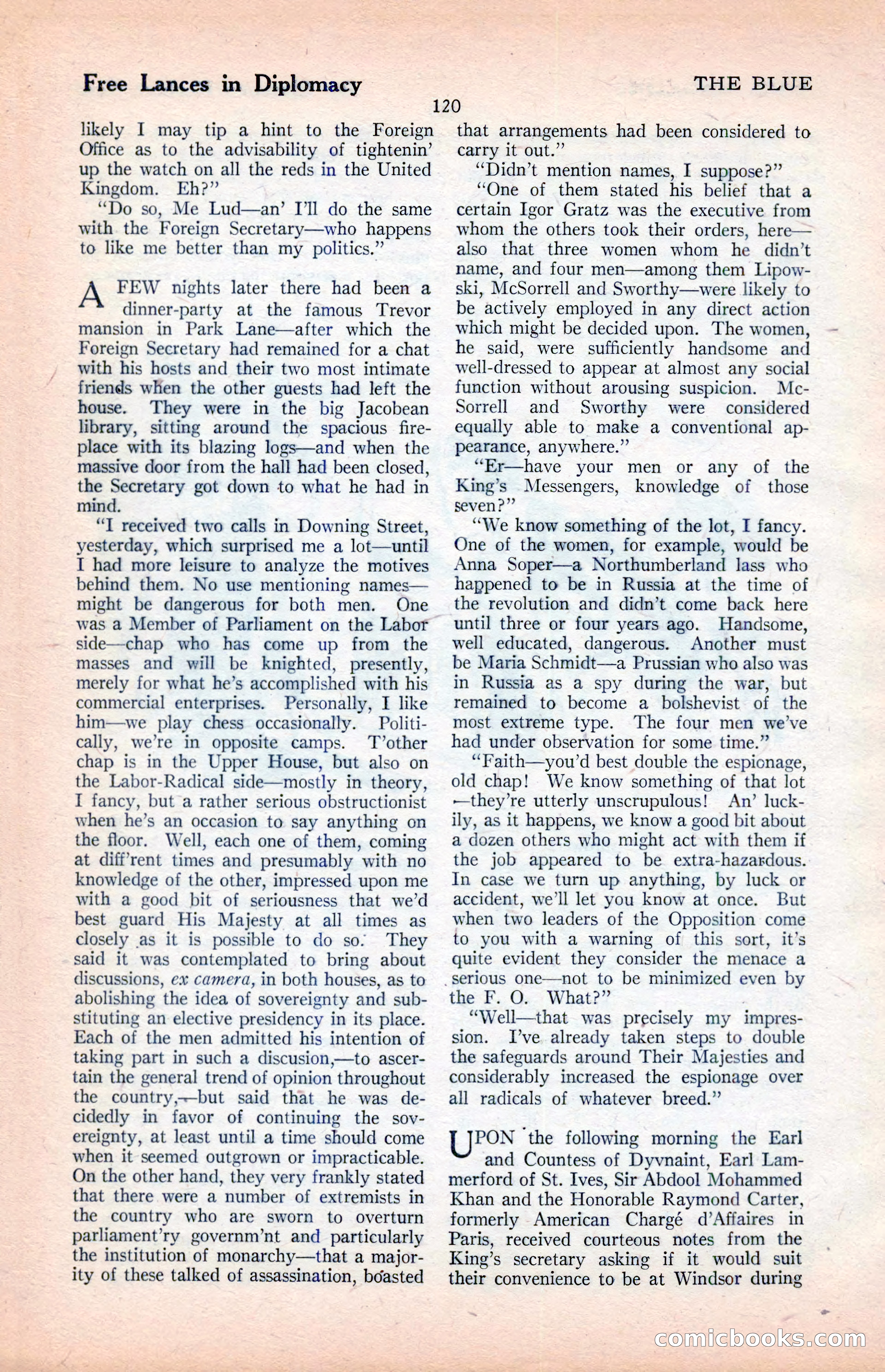 The Illustrated Blue Book Magazine, April 1927 — page 122 of 208