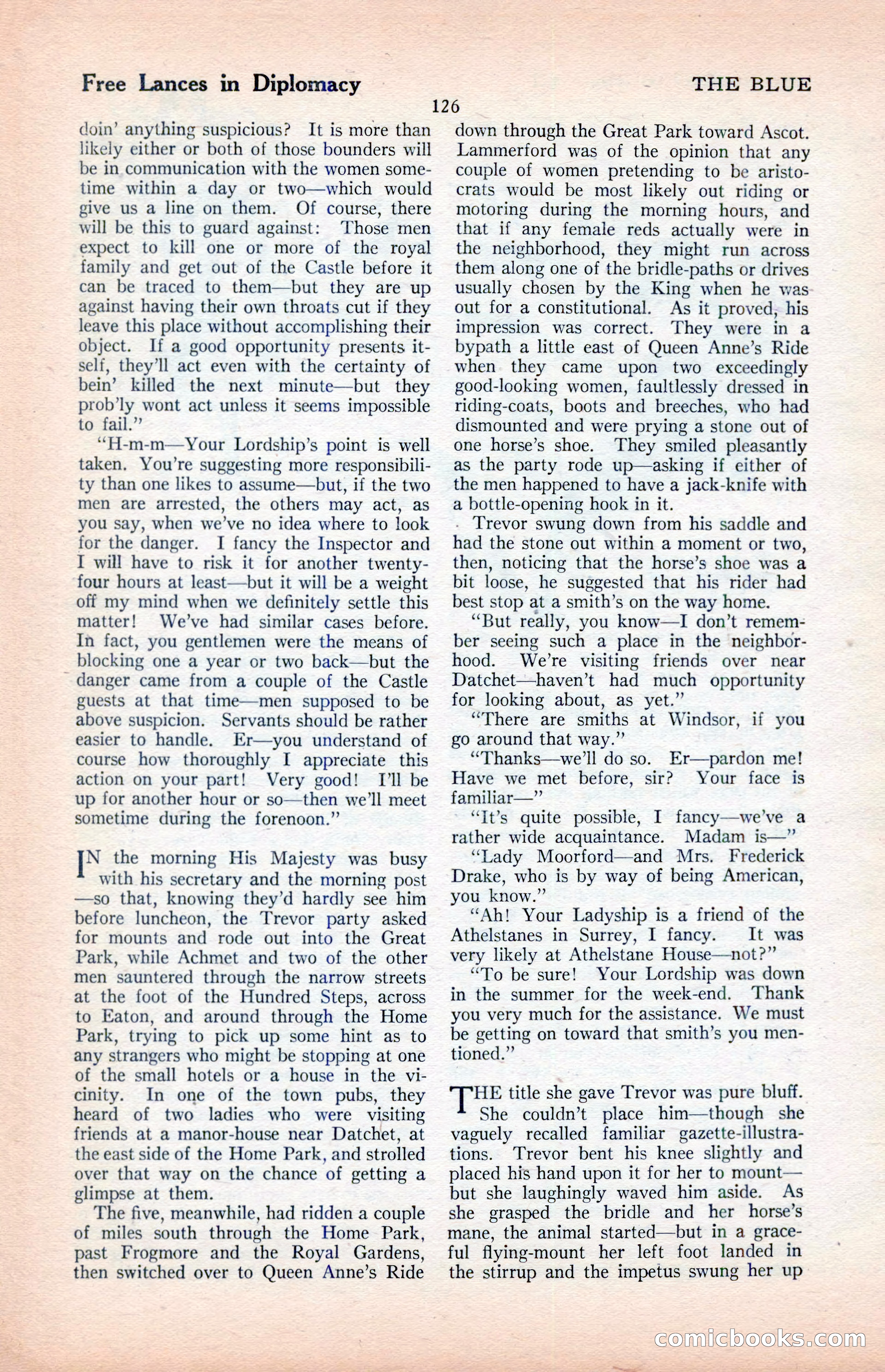 The Illustrated Blue Book Magazine, April 1927 — page 128 of 208