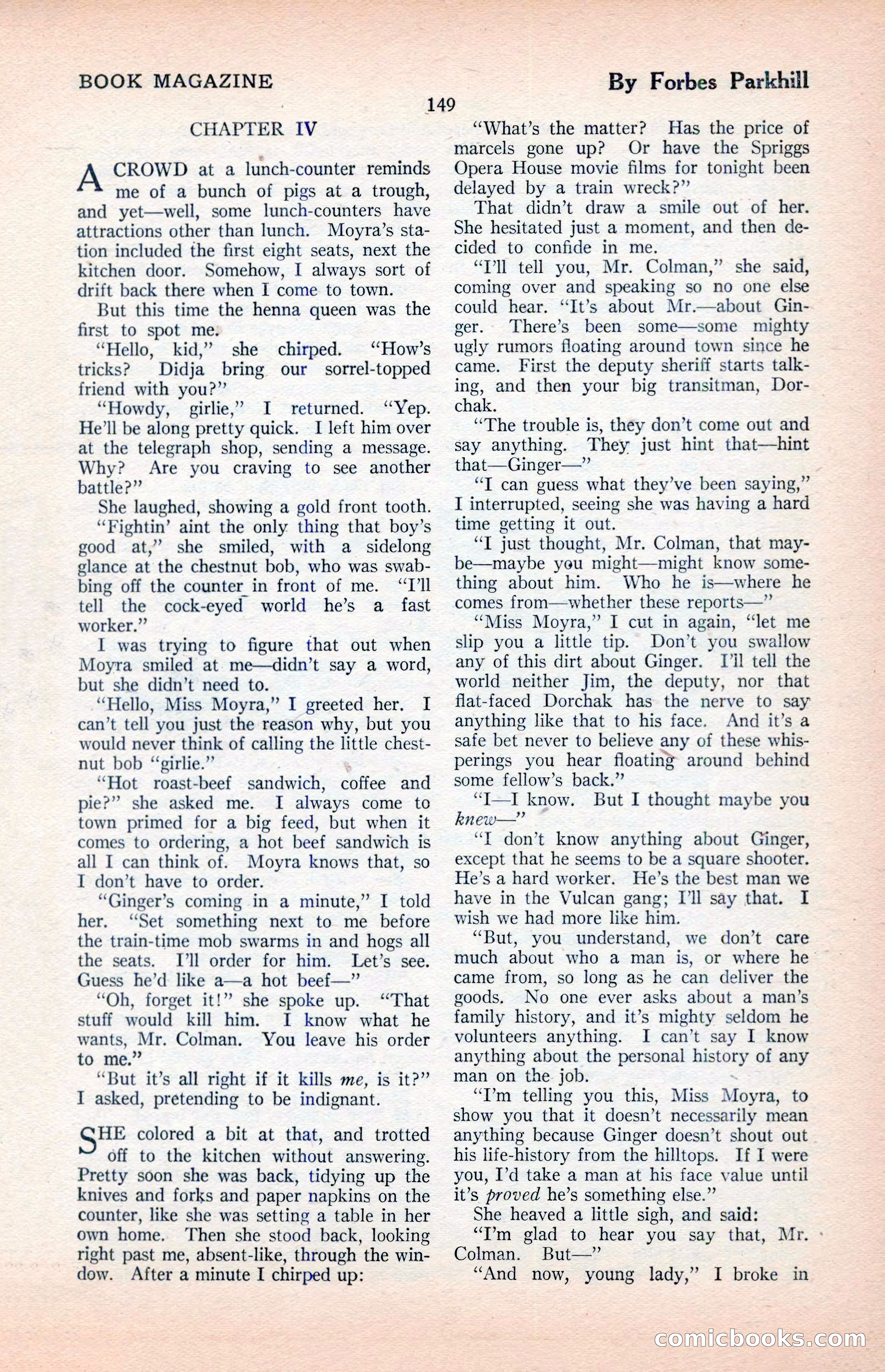 The Illustrated Blue Book Magazine, April 1927 — page 151 of 208