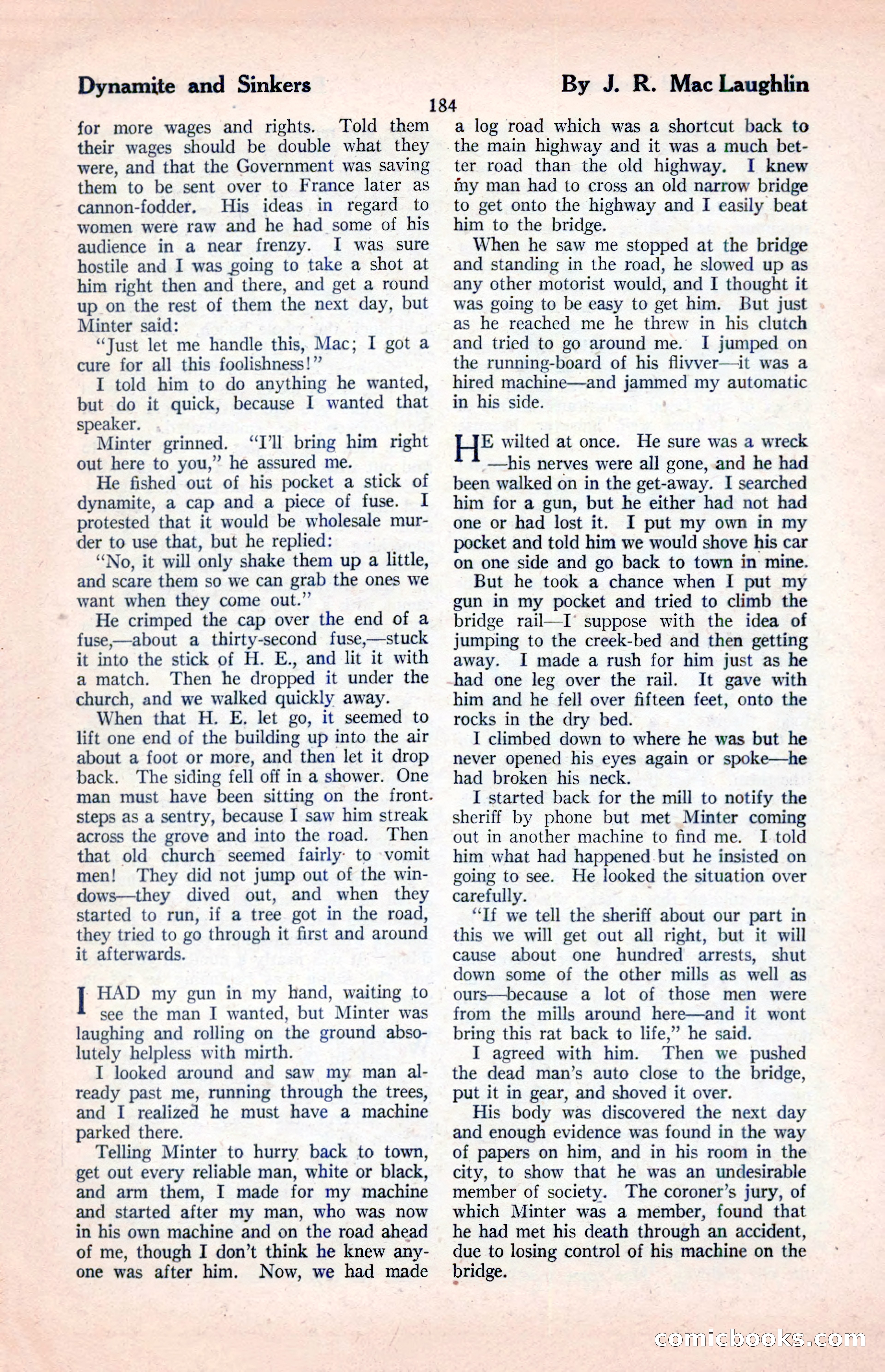The Illustrated Blue Book Magazine, April 1927 — page 186 of 208