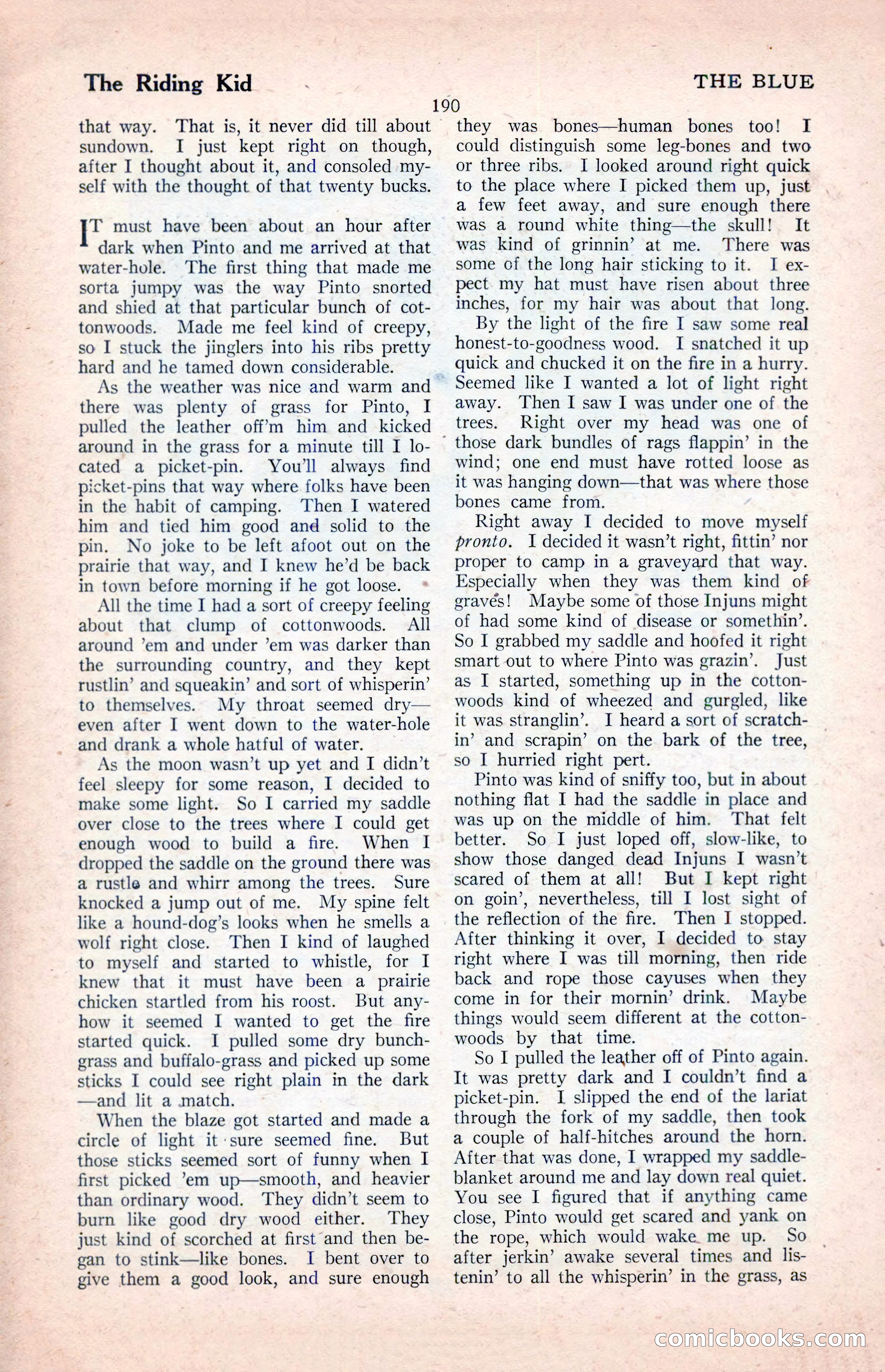 The Illustrated Blue Book Magazine, April 1927 — page 192 of 208