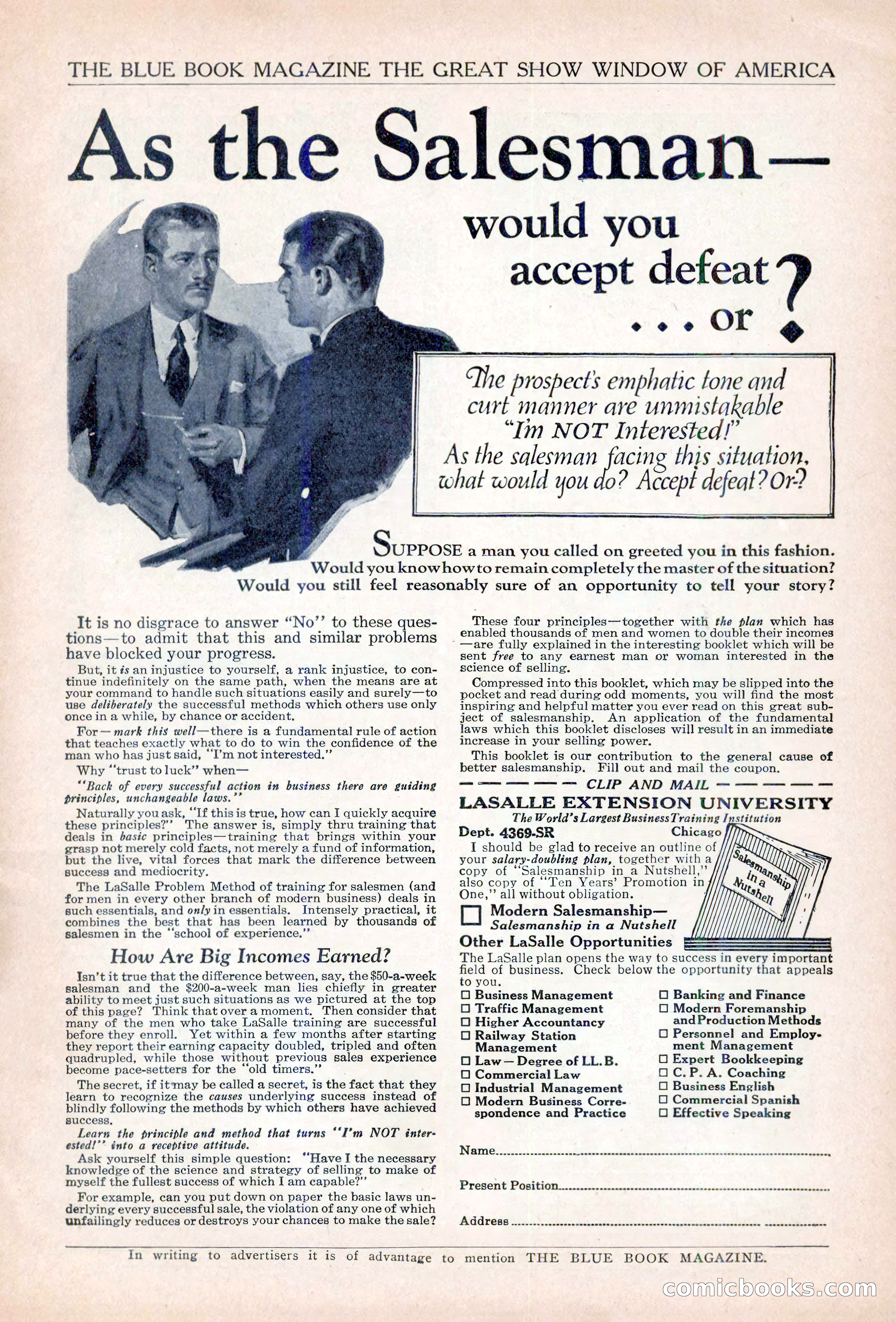The Illustrated Blue Book Magazine, April 1927 — page 199 of 208