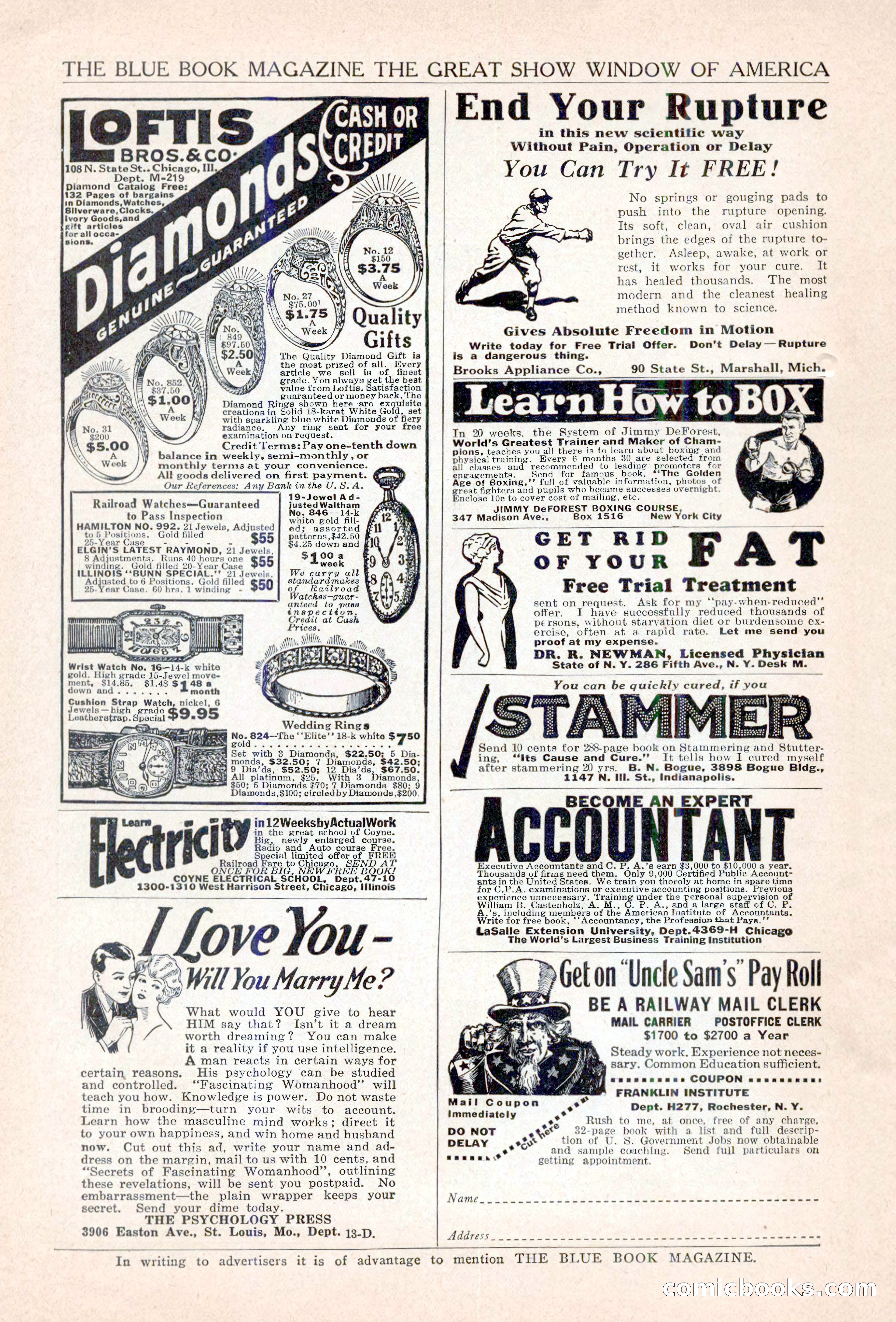 The Illustrated Blue Book Magazine, April 1927 — page 202 of 208