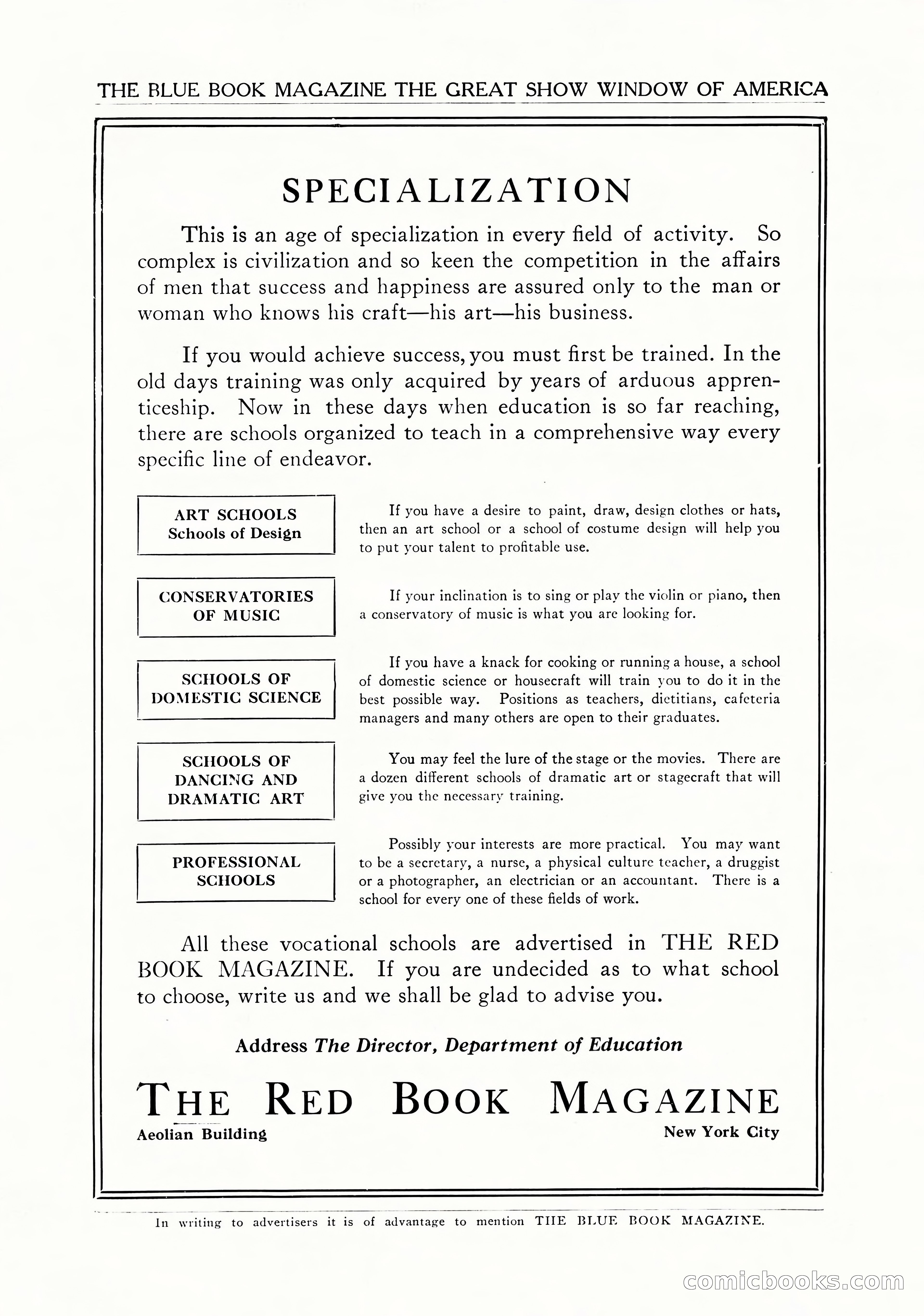 The Illustrated Blue Book Magazine, April 1927 — page 207 of 208
