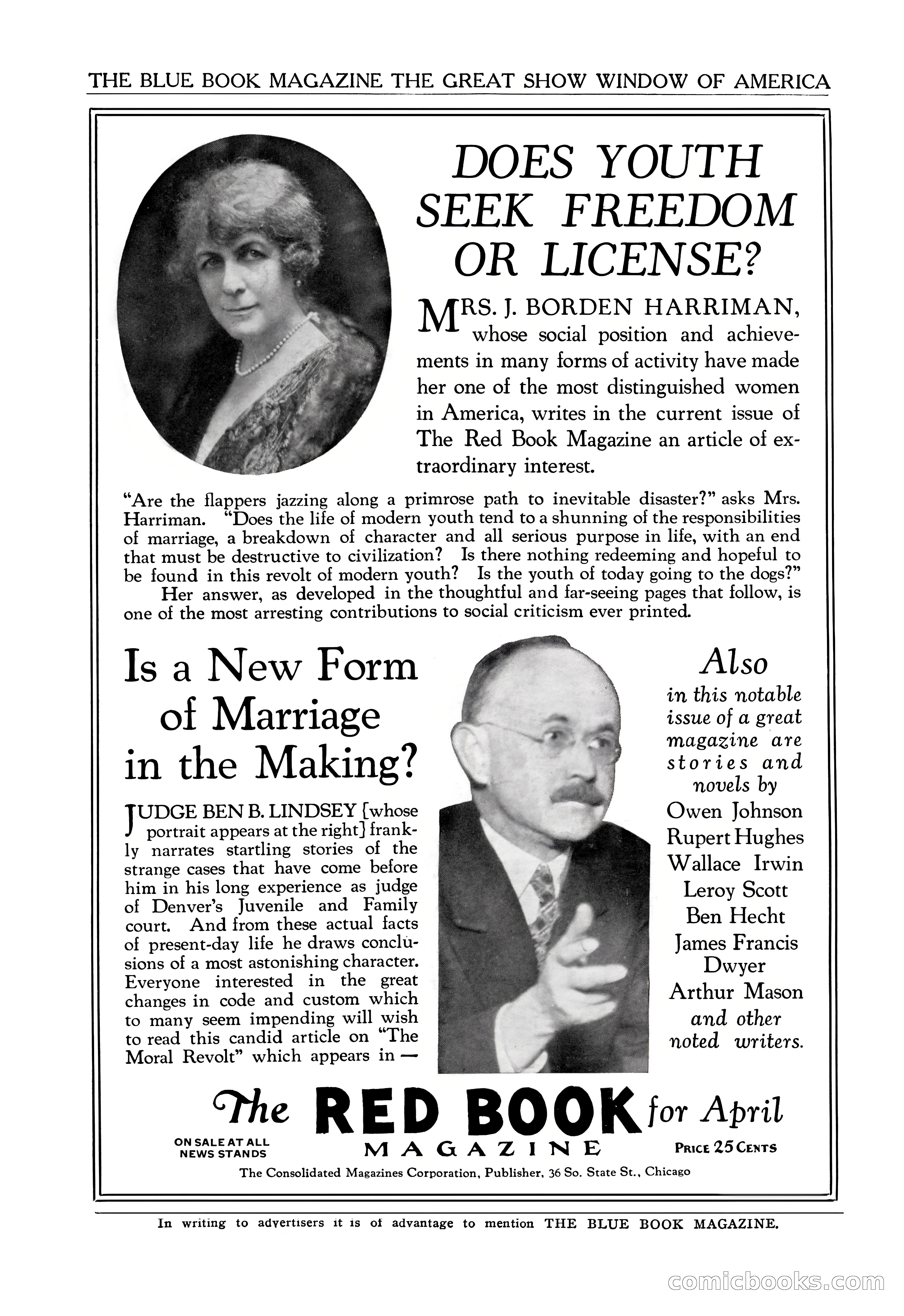 The Illustrated Blue Book Magazine, May 1927 — page 2 of 208