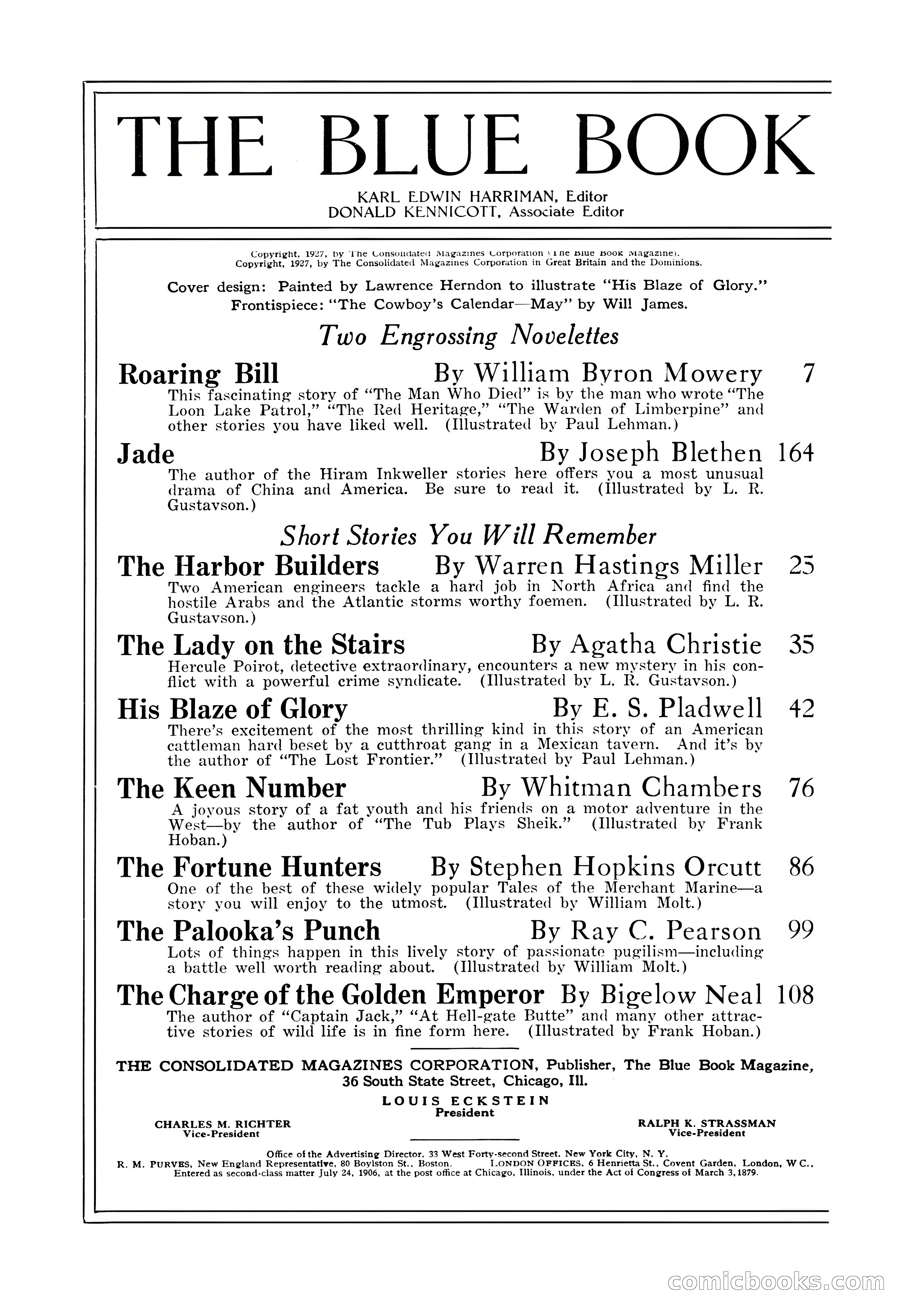 The Illustrated Blue Book Magazine, May 1927 — page 4 of 208