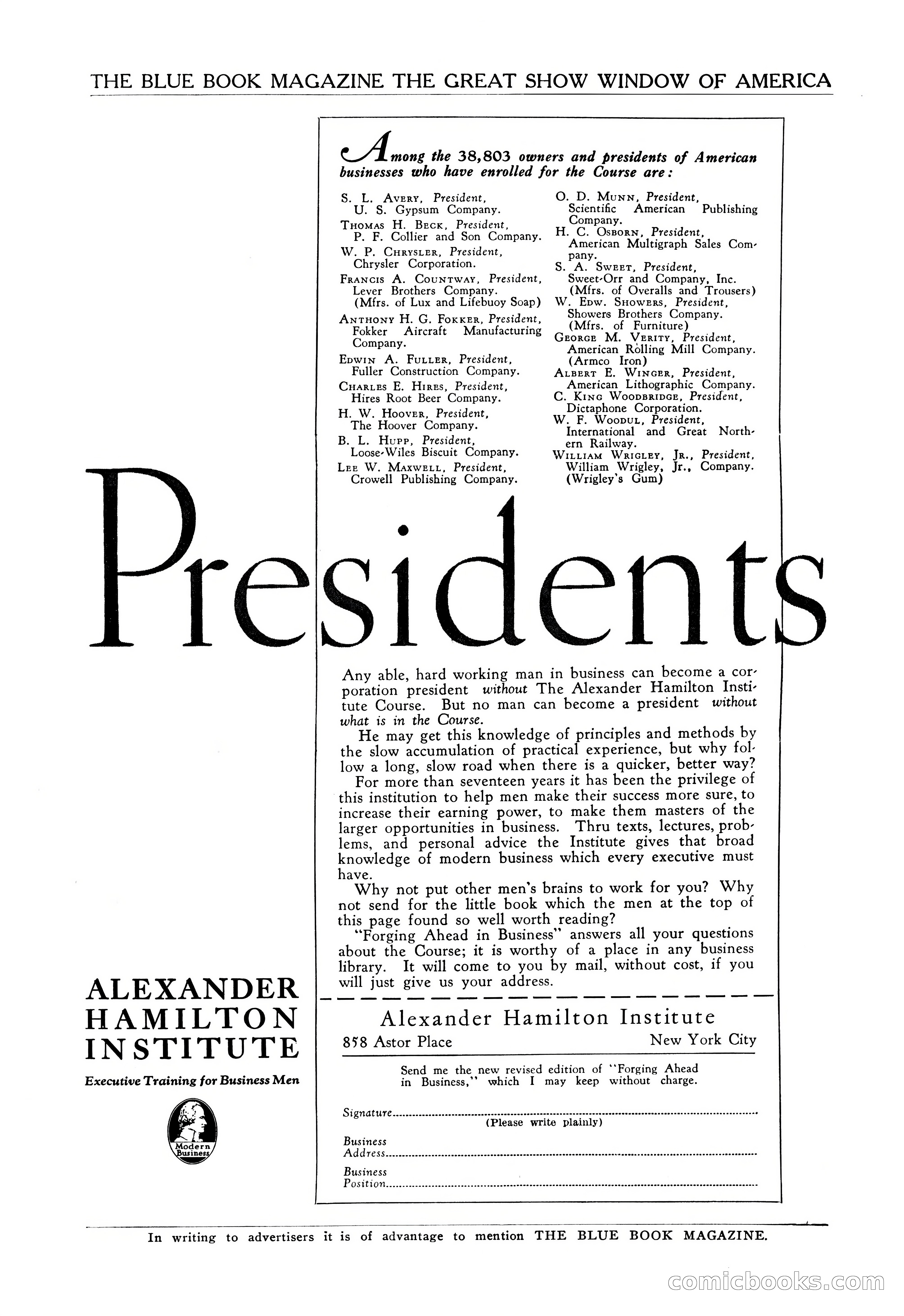 The Illustrated Blue Book Magazine, May 1927 — page 6 of 208