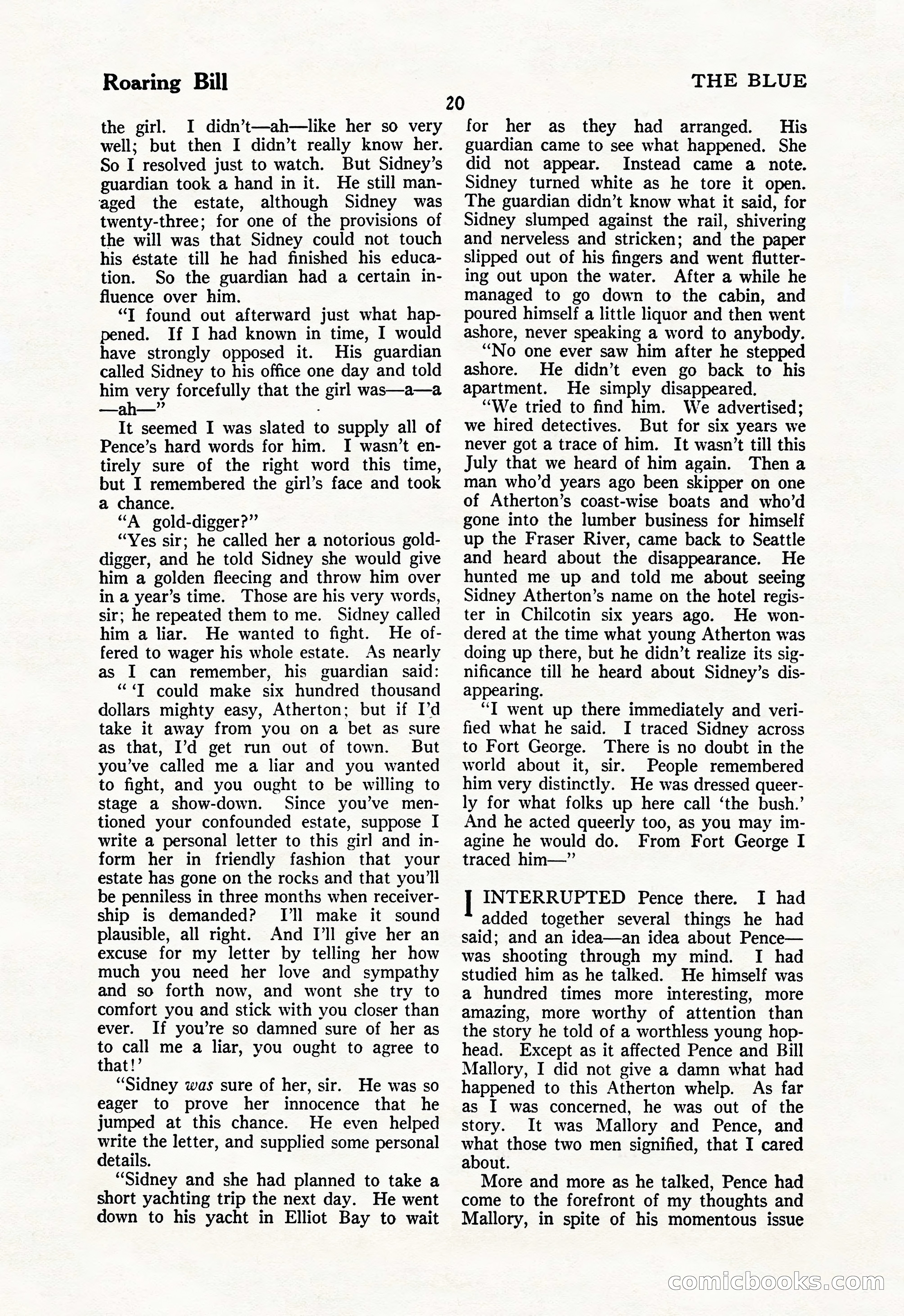 The Illustrated Blue Book Magazine, May 1927 — page 22 of 208