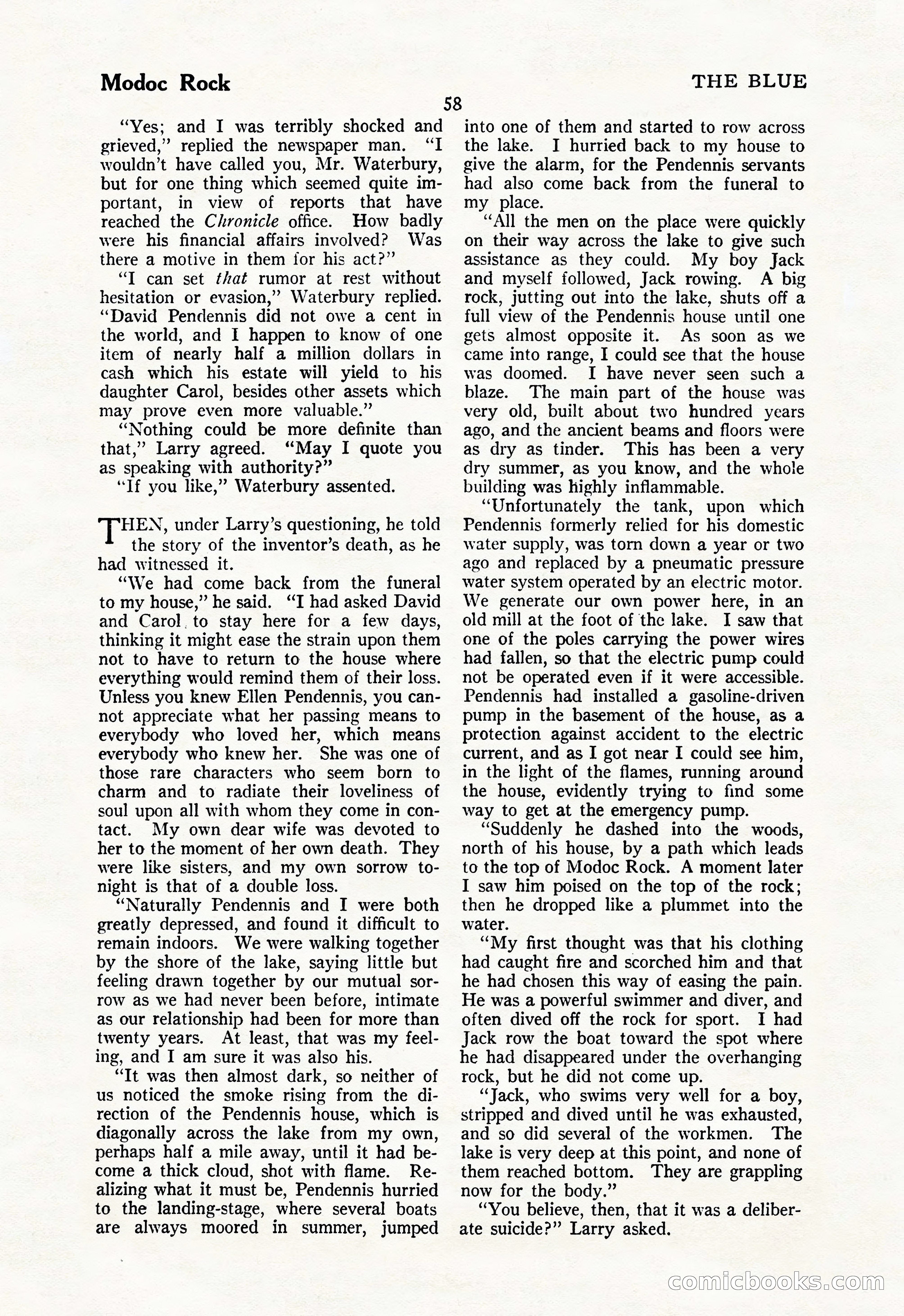 The Illustrated Blue Book Magazine, May 1927 — page 60 of 208