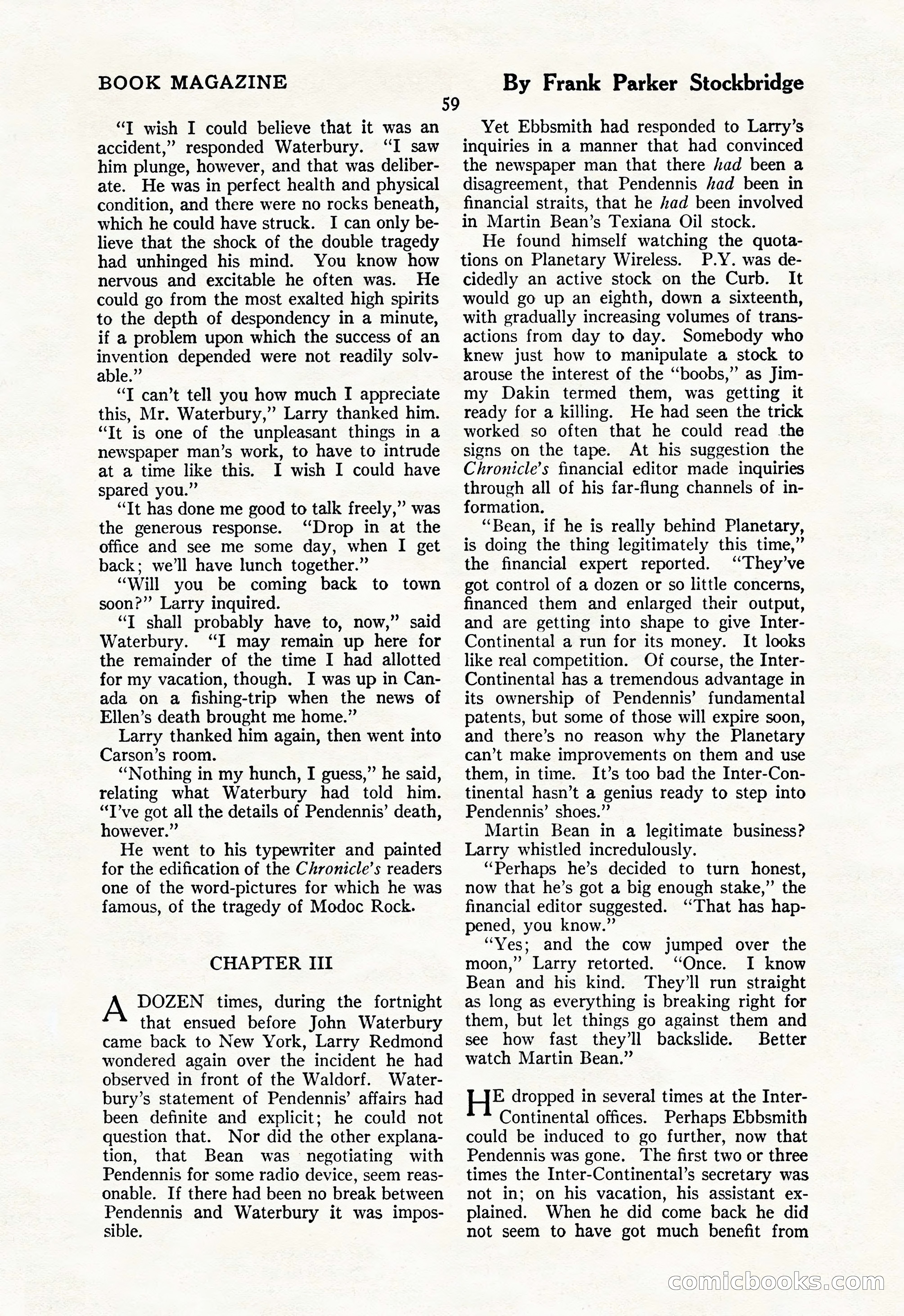 The Illustrated Blue Book Magazine, May 1927 — page 61 of 208