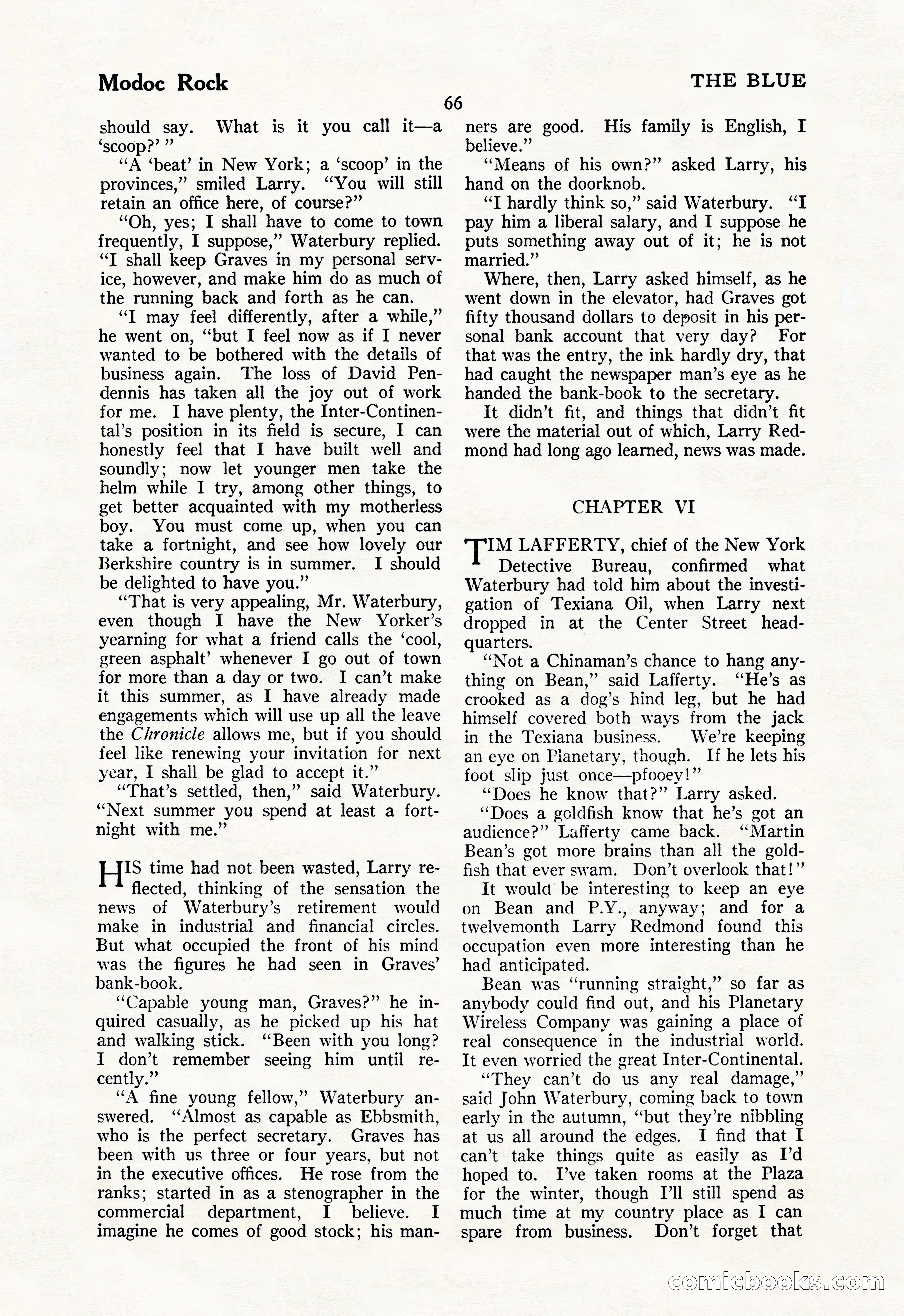 The Illustrated Blue Book Magazine, May 1927 — page 68 of 208