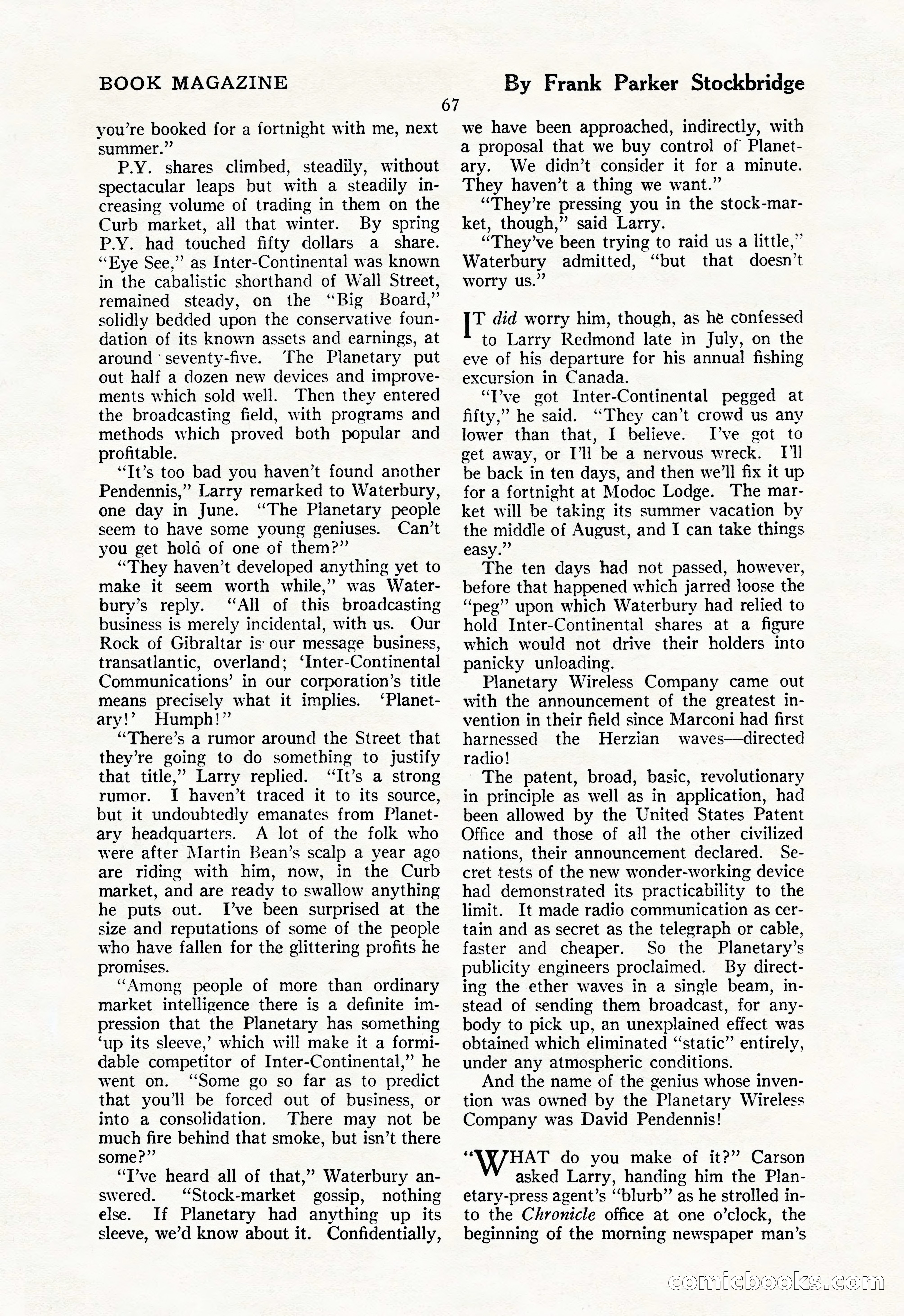 The Illustrated Blue Book Magazine, May 1927 — page 69 of 208