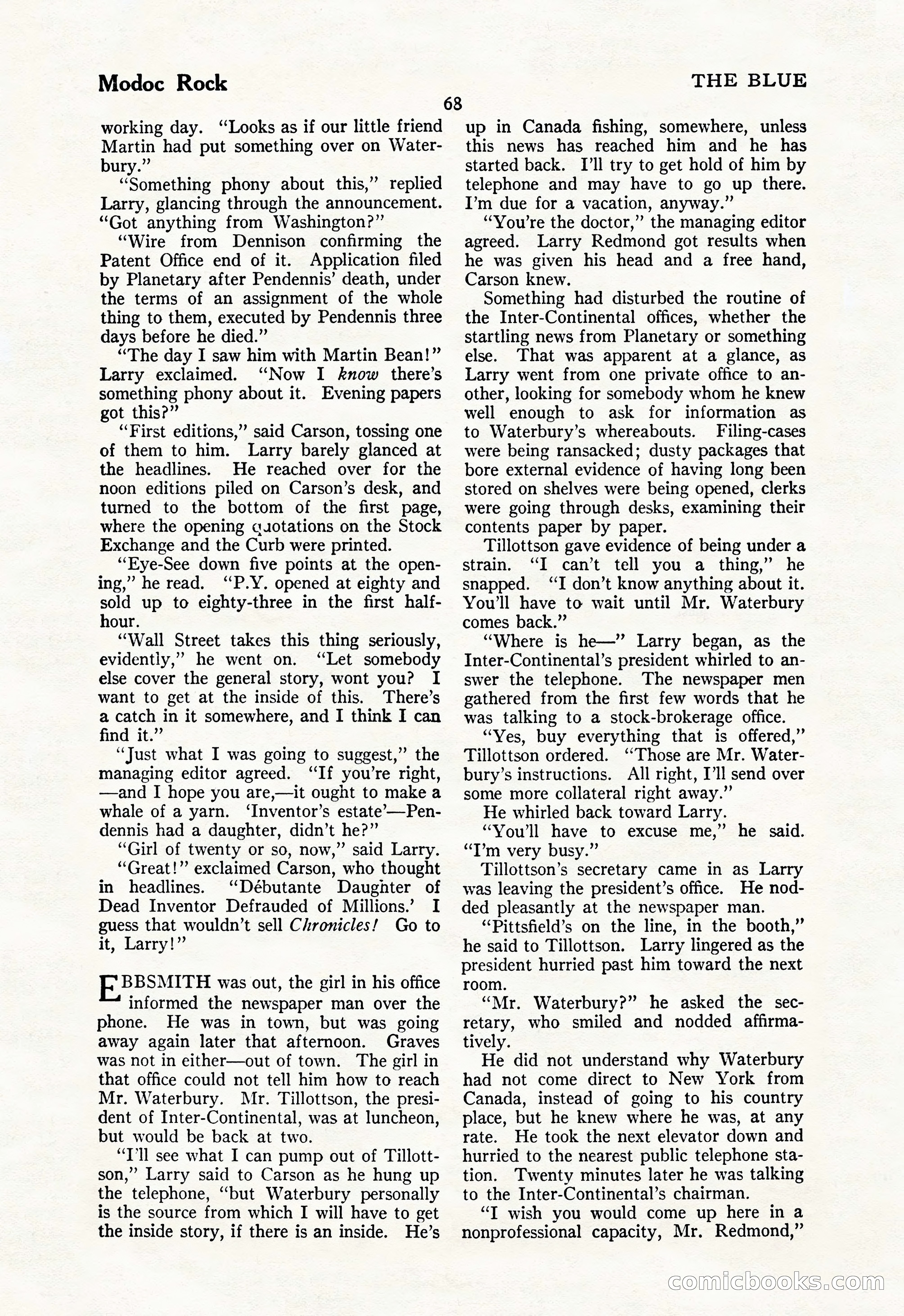 The Illustrated Blue Book Magazine, May 1927 — page 70 of 208