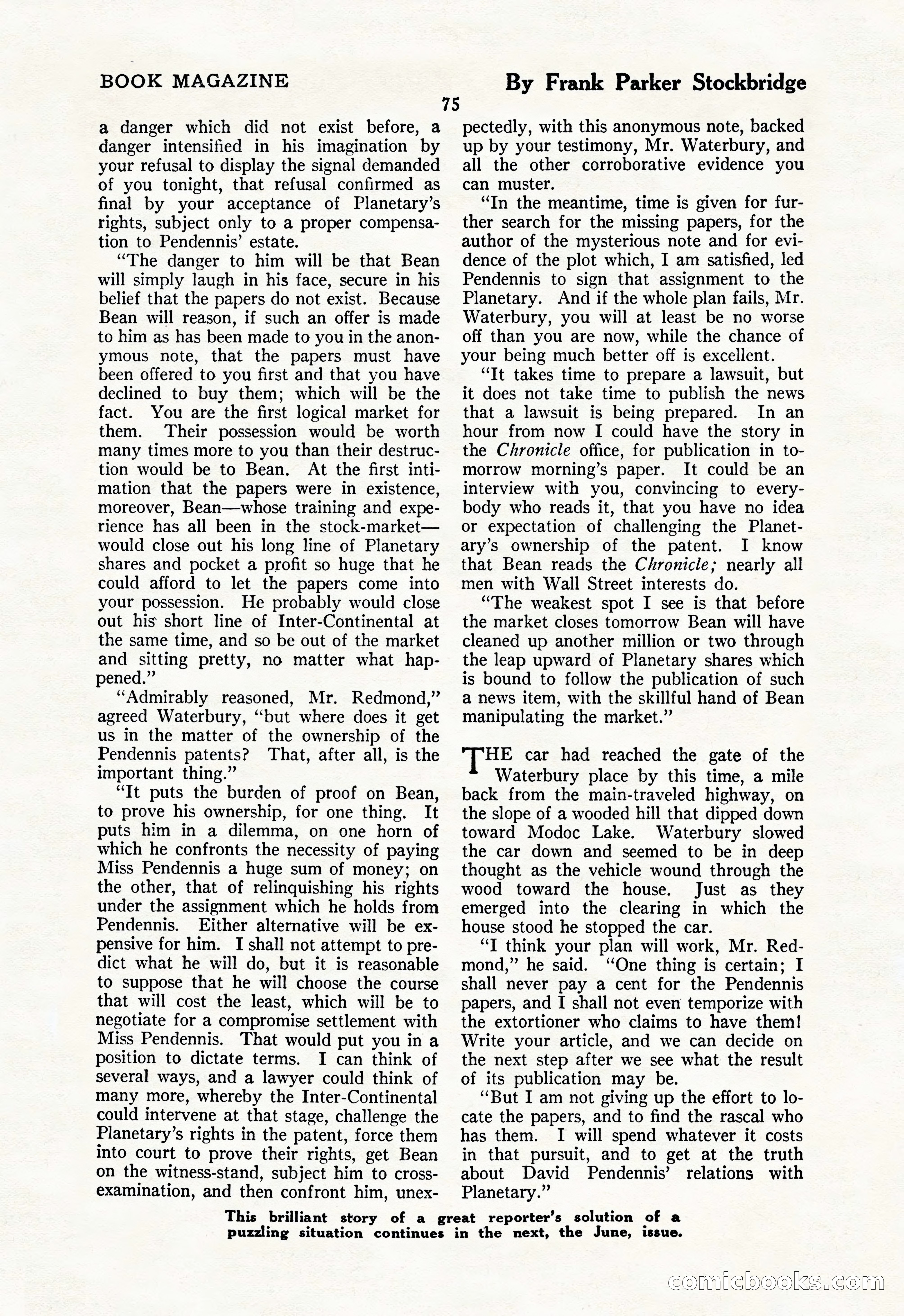 The Illustrated Blue Book Magazine, May 1927 — page 77 of 208