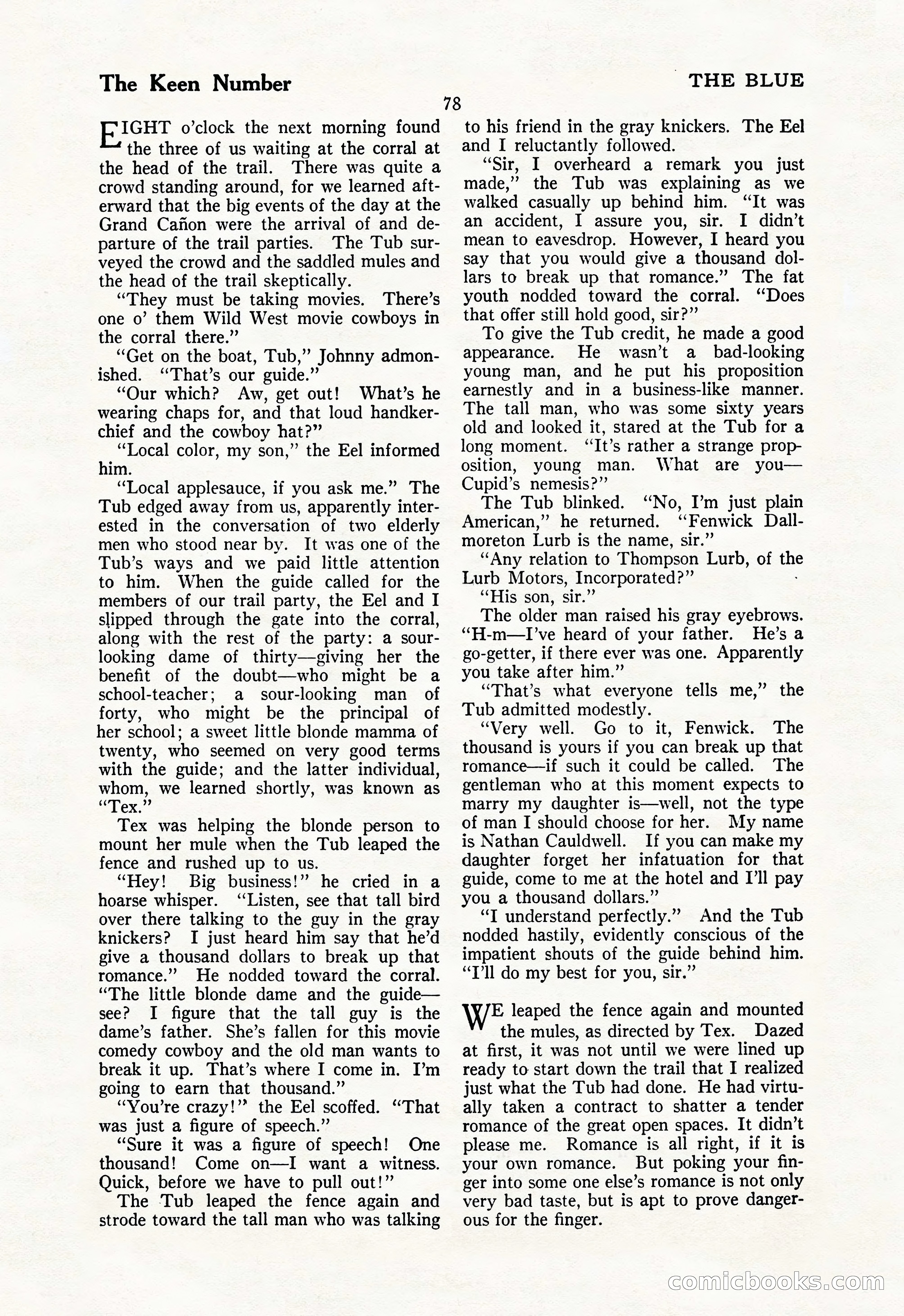 The Illustrated Blue Book Magazine, May 1927 — page 80 of 208