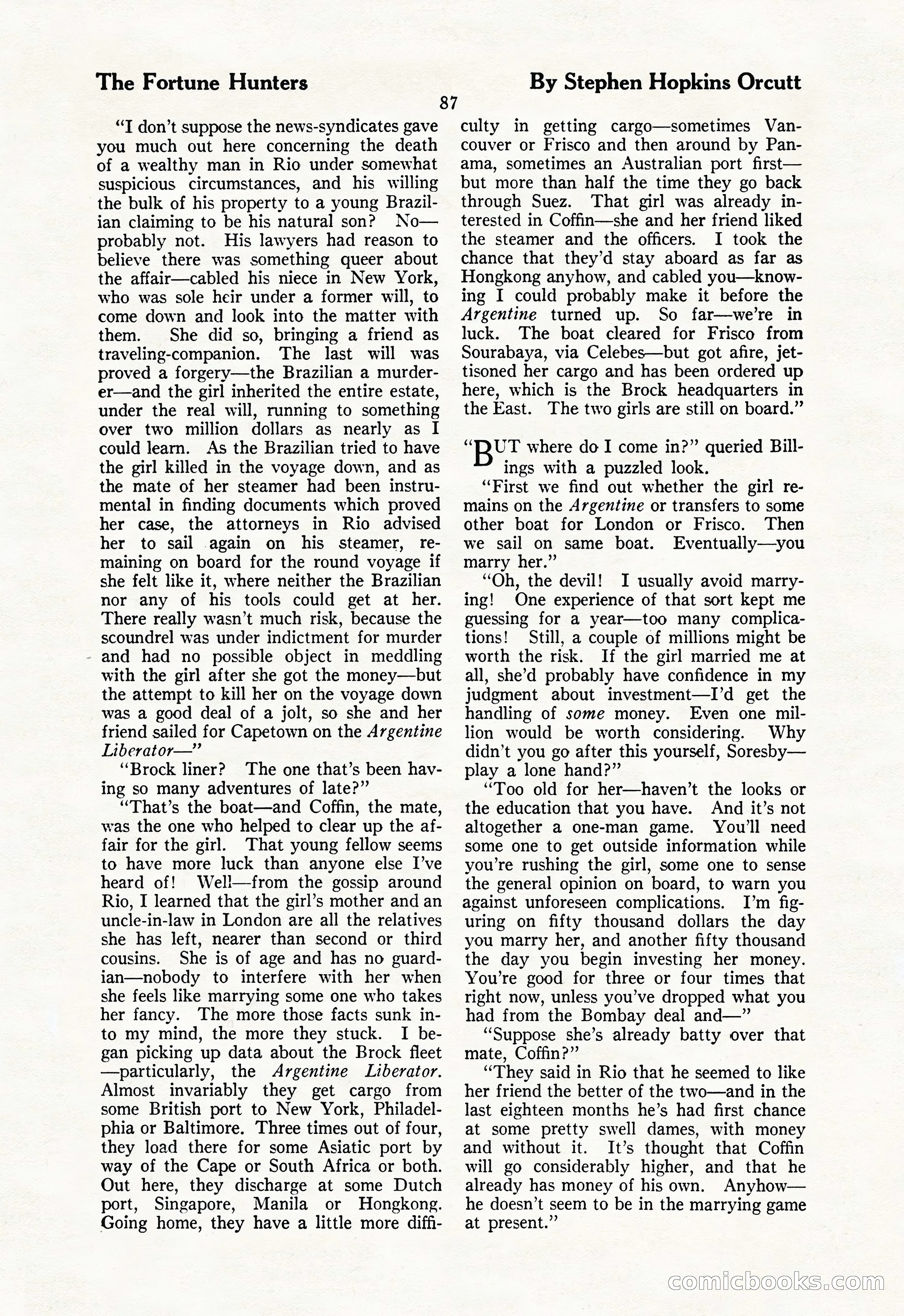The Illustrated Blue Book Magazine, May 1927 — page 89 of 208