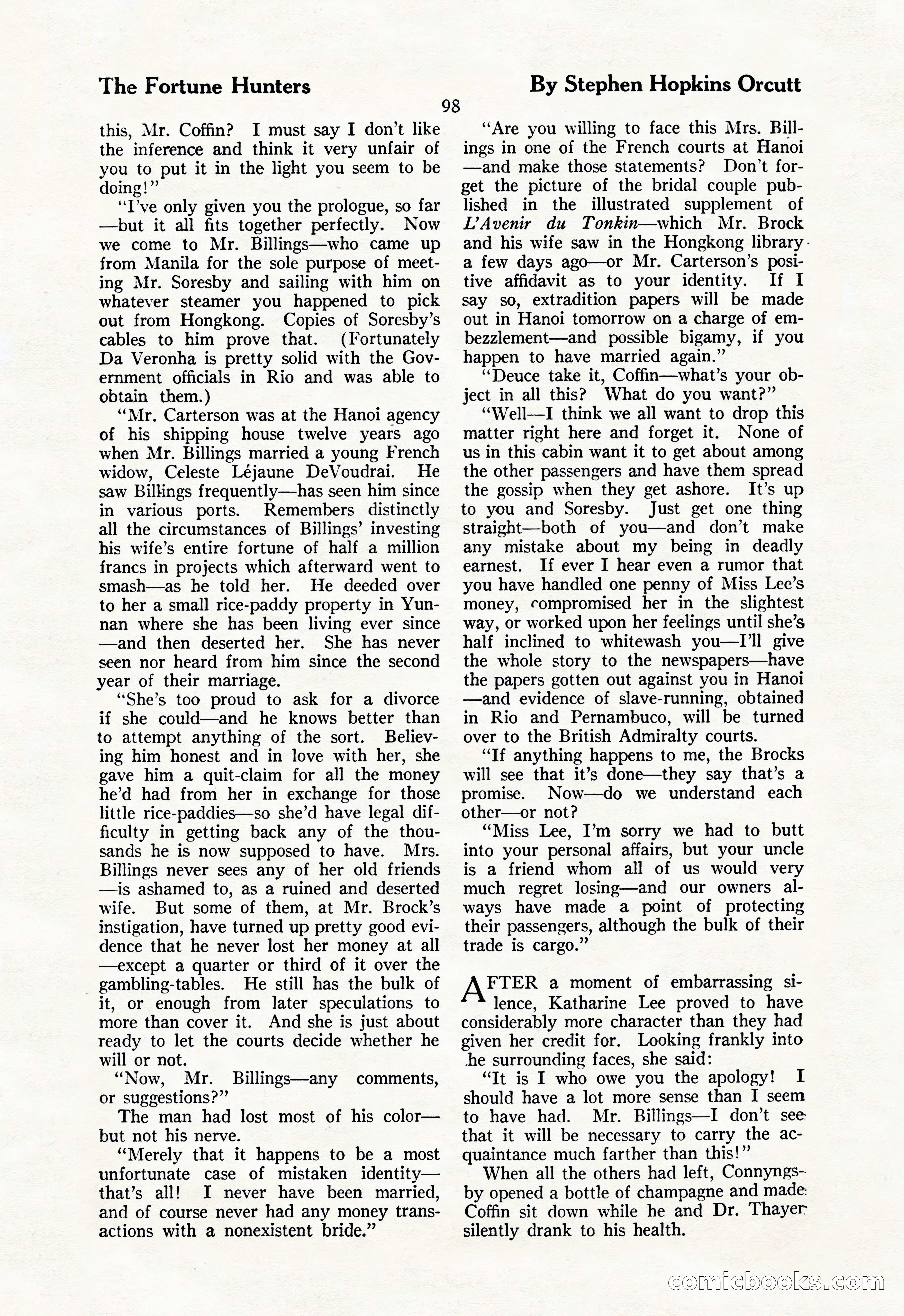 The Illustrated Blue Book Magazine, May 1927 — page 100 of 208