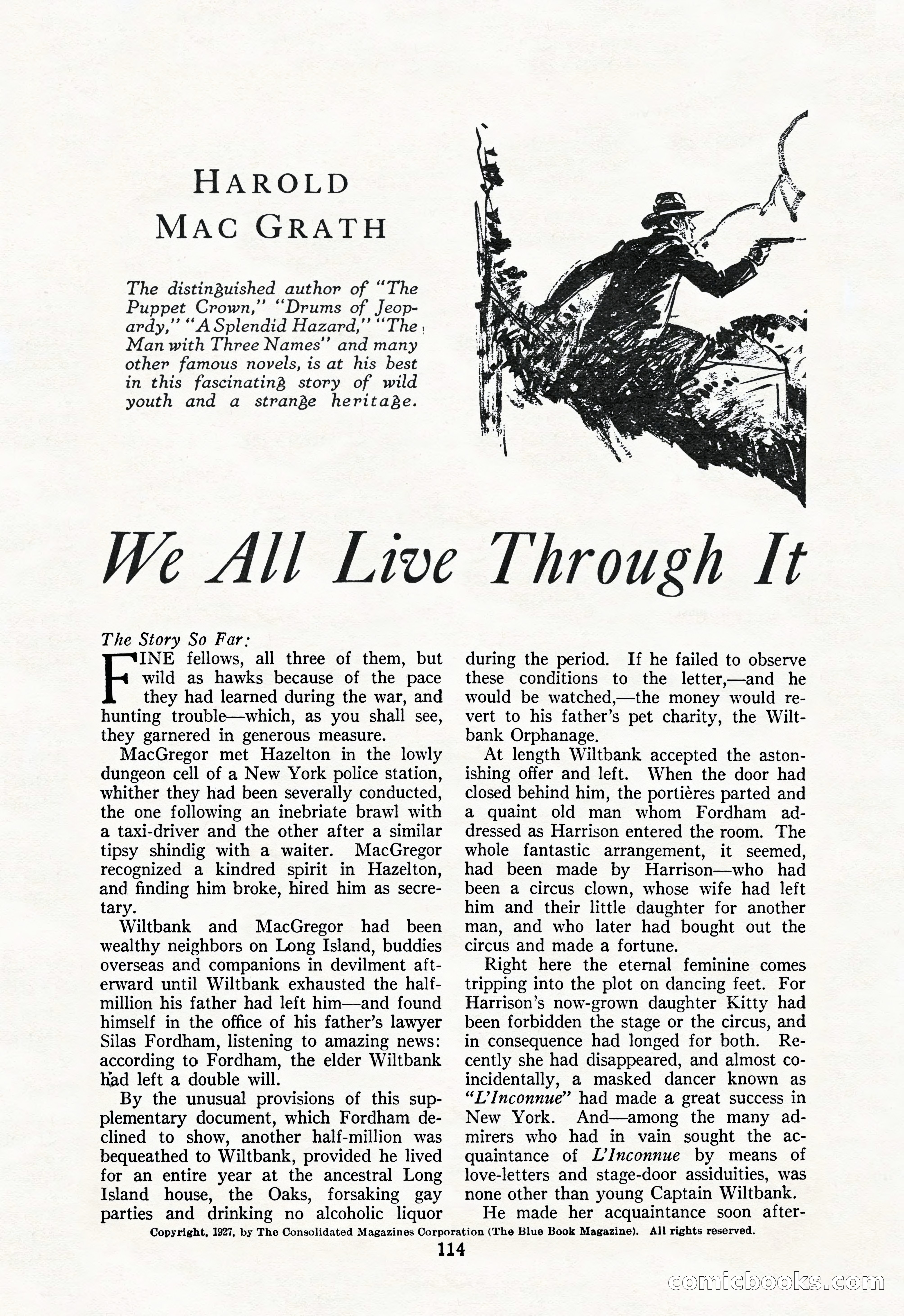 The Illustrated Blue Book Magazine, May 1927 — page 116 of 208