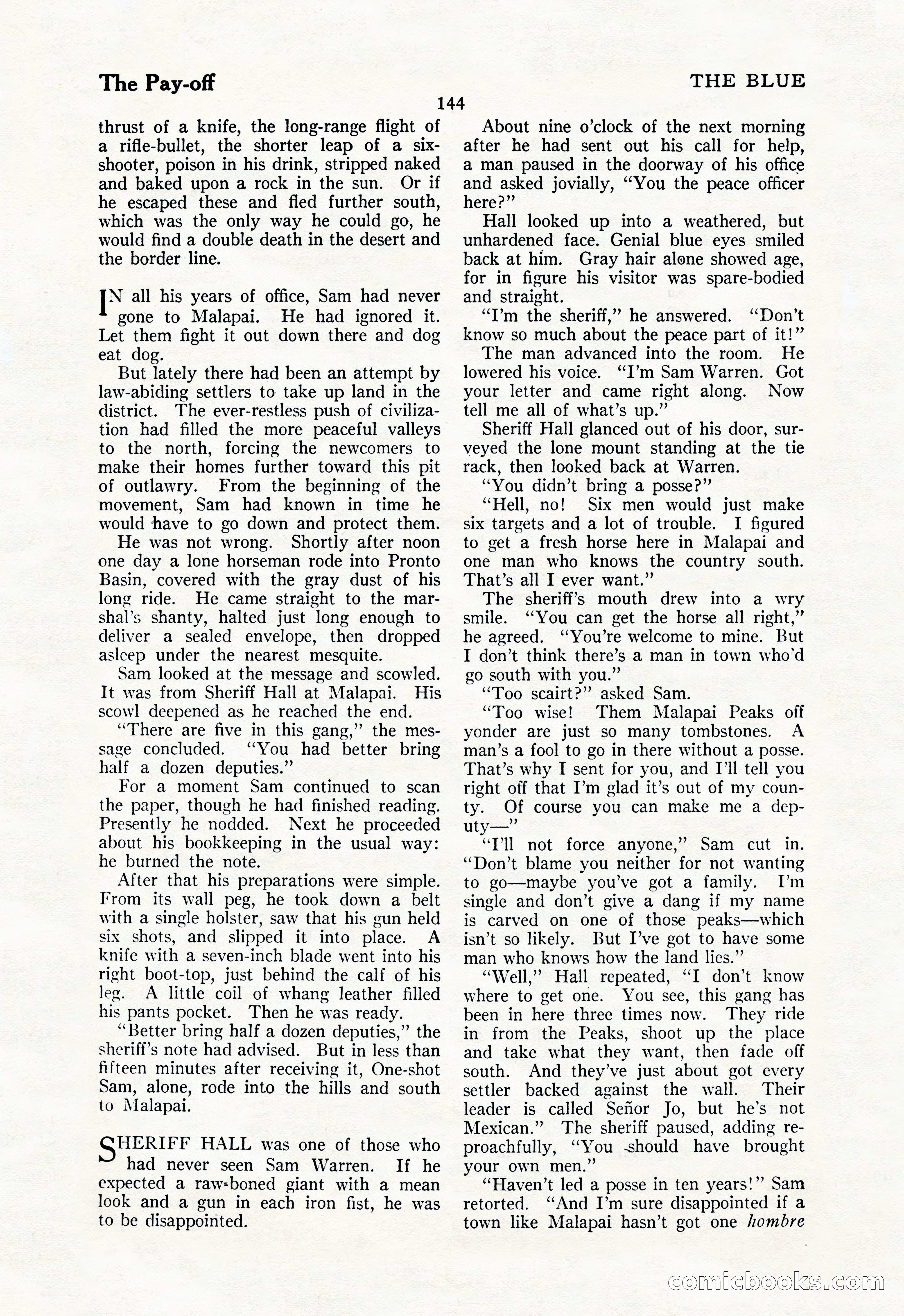 The Illustrated Blue Book Magazine, May 1927 — page 146 of 208