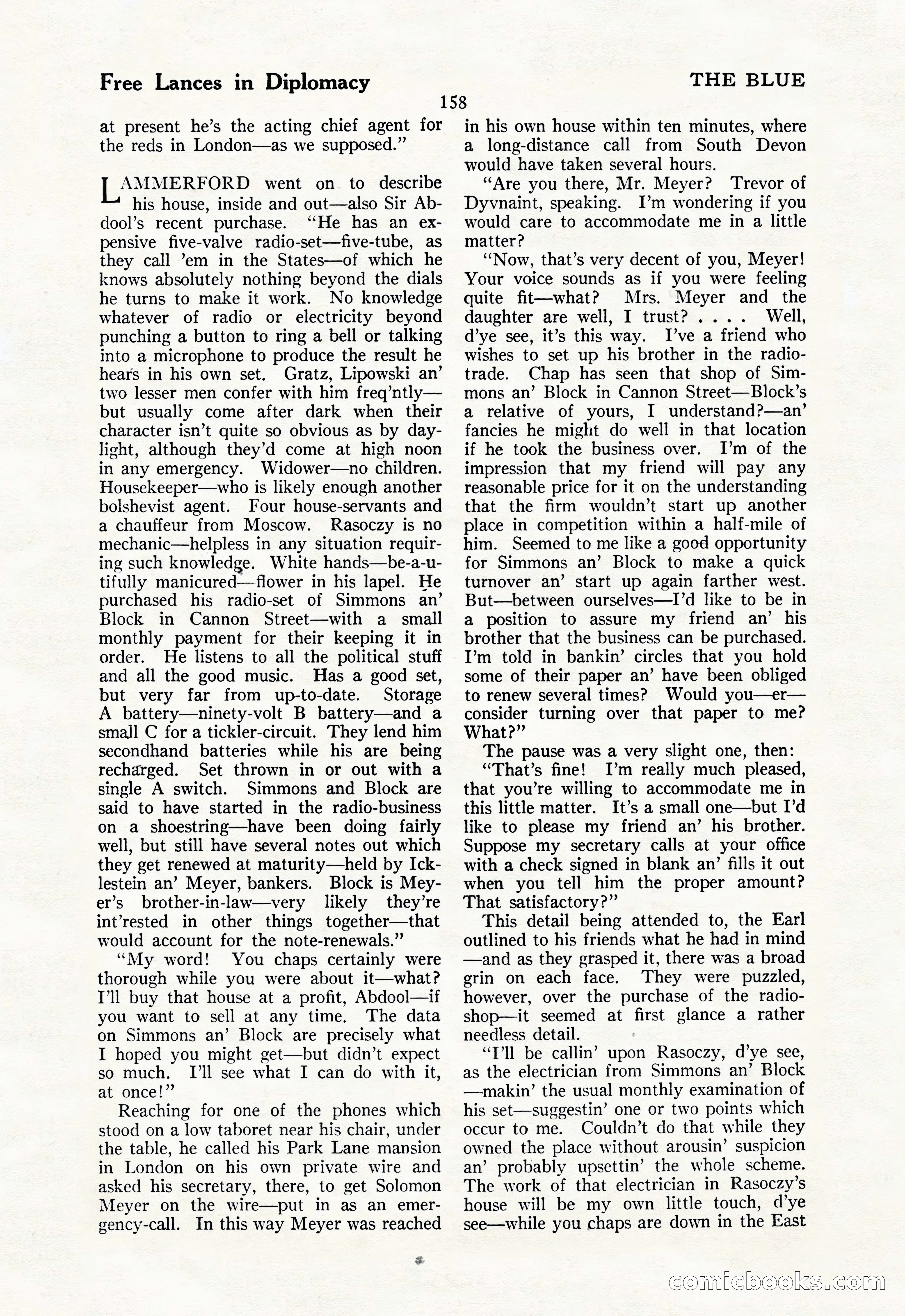 The Illustrated Blue Book Magazine, May 1927 — page 160 of 208