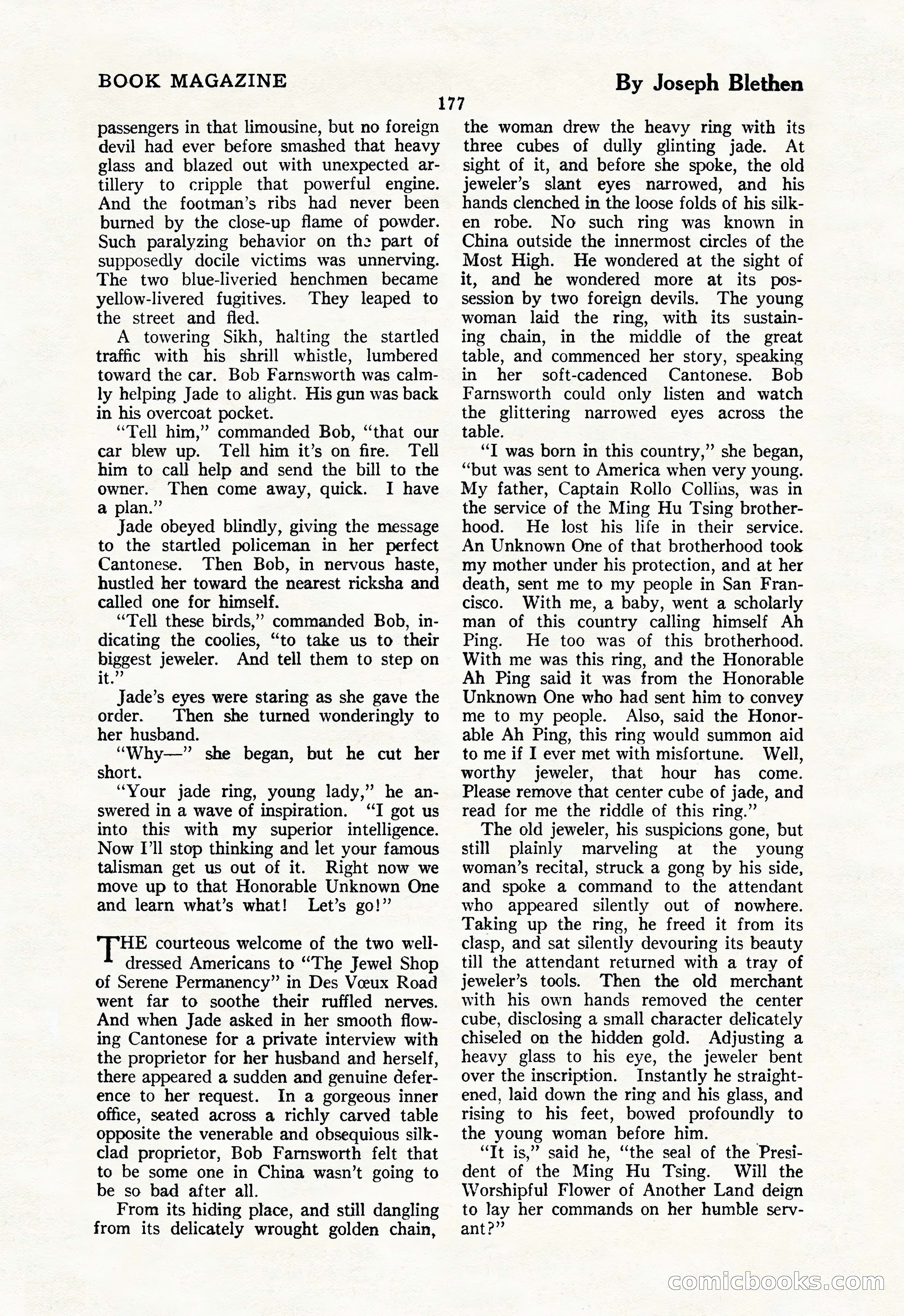 The Illustrated Blue Book Magazine, May 1927 — page 179 of 208