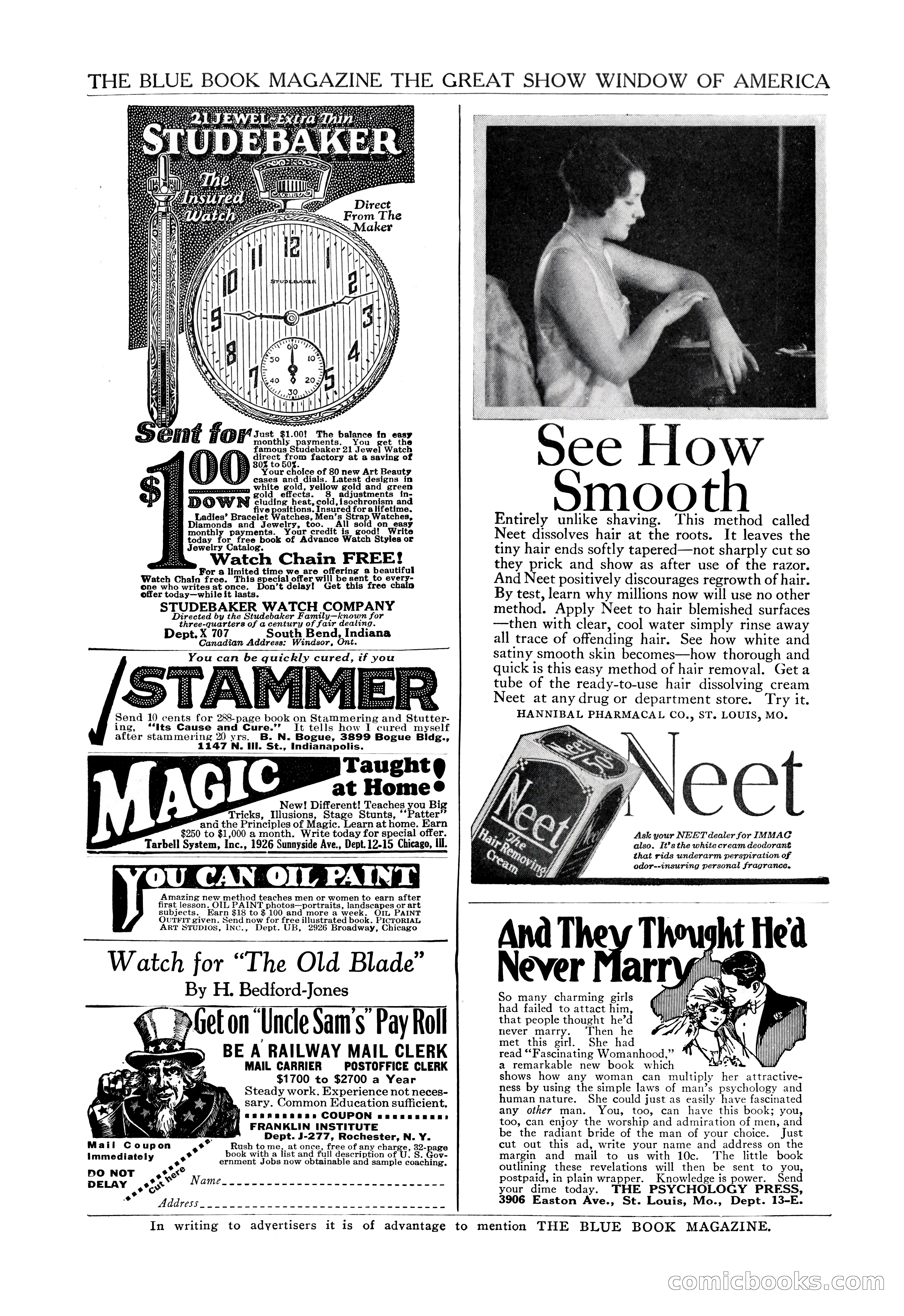 The Illustrated Blue Book Magazine, May 1927 — page 203 of 208