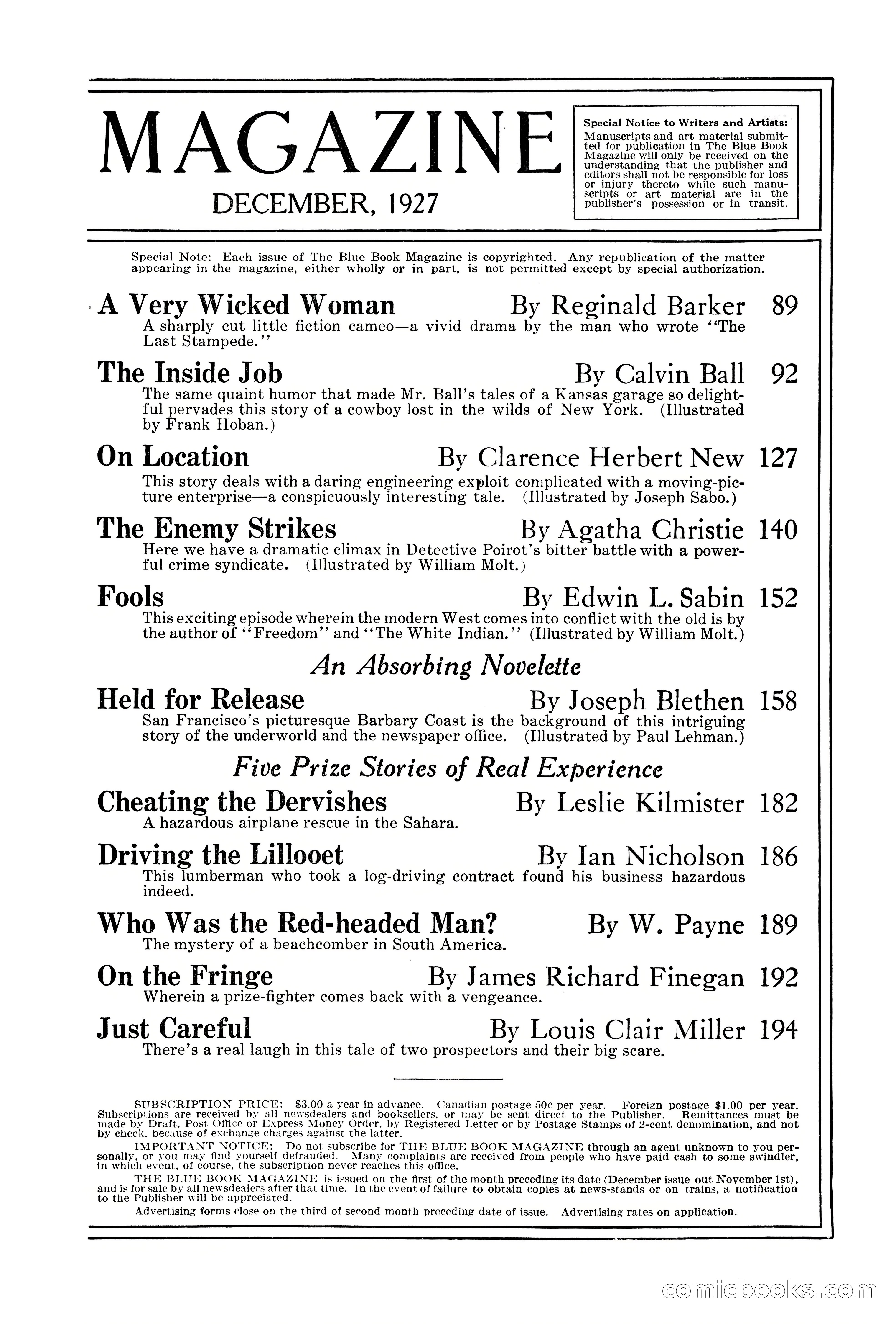 The Illustrated Blue Book Magazine, December 1927 — page 5 of 208