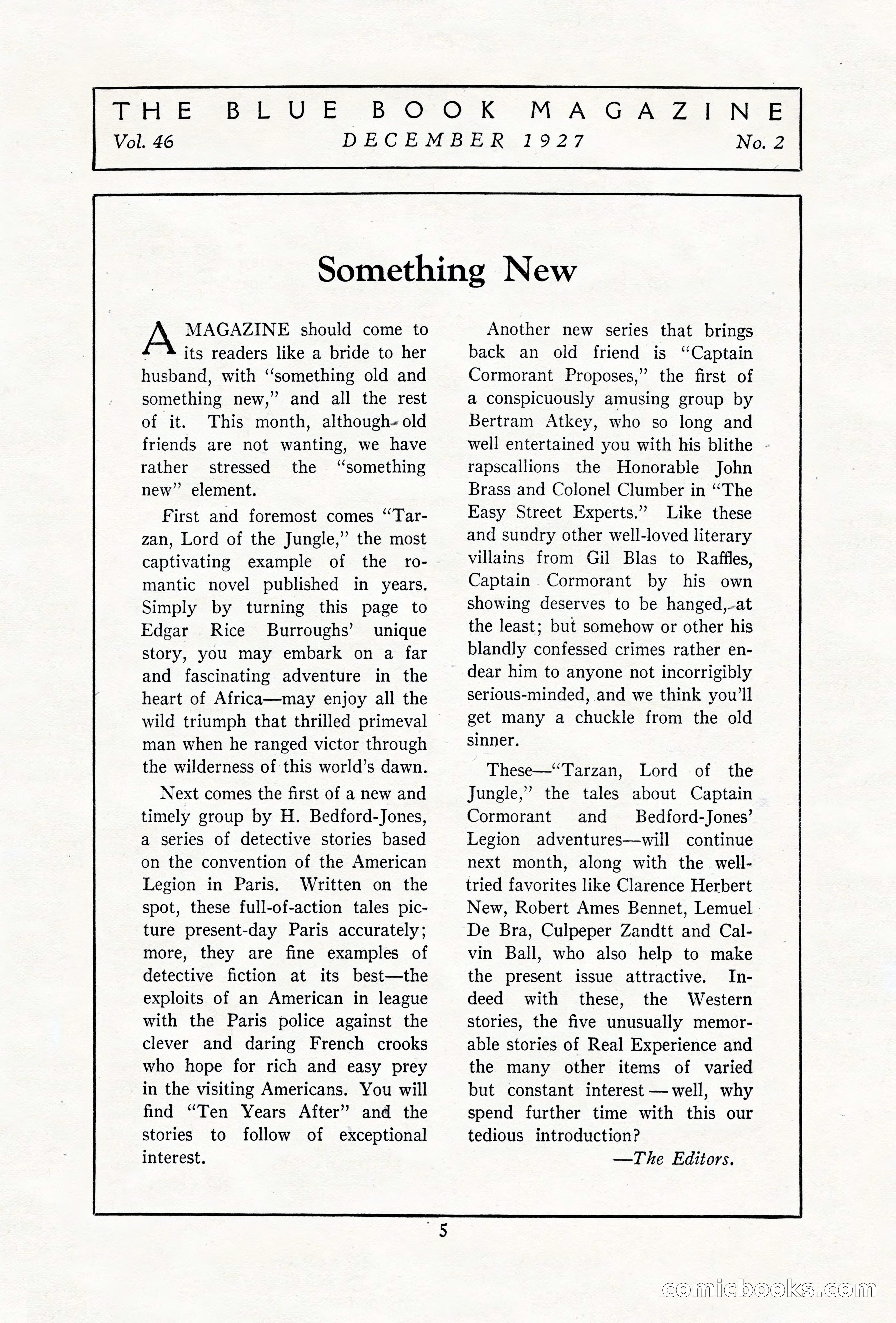 The Illustrated Blue Book Magazine, December 1927 — page 7 of 208