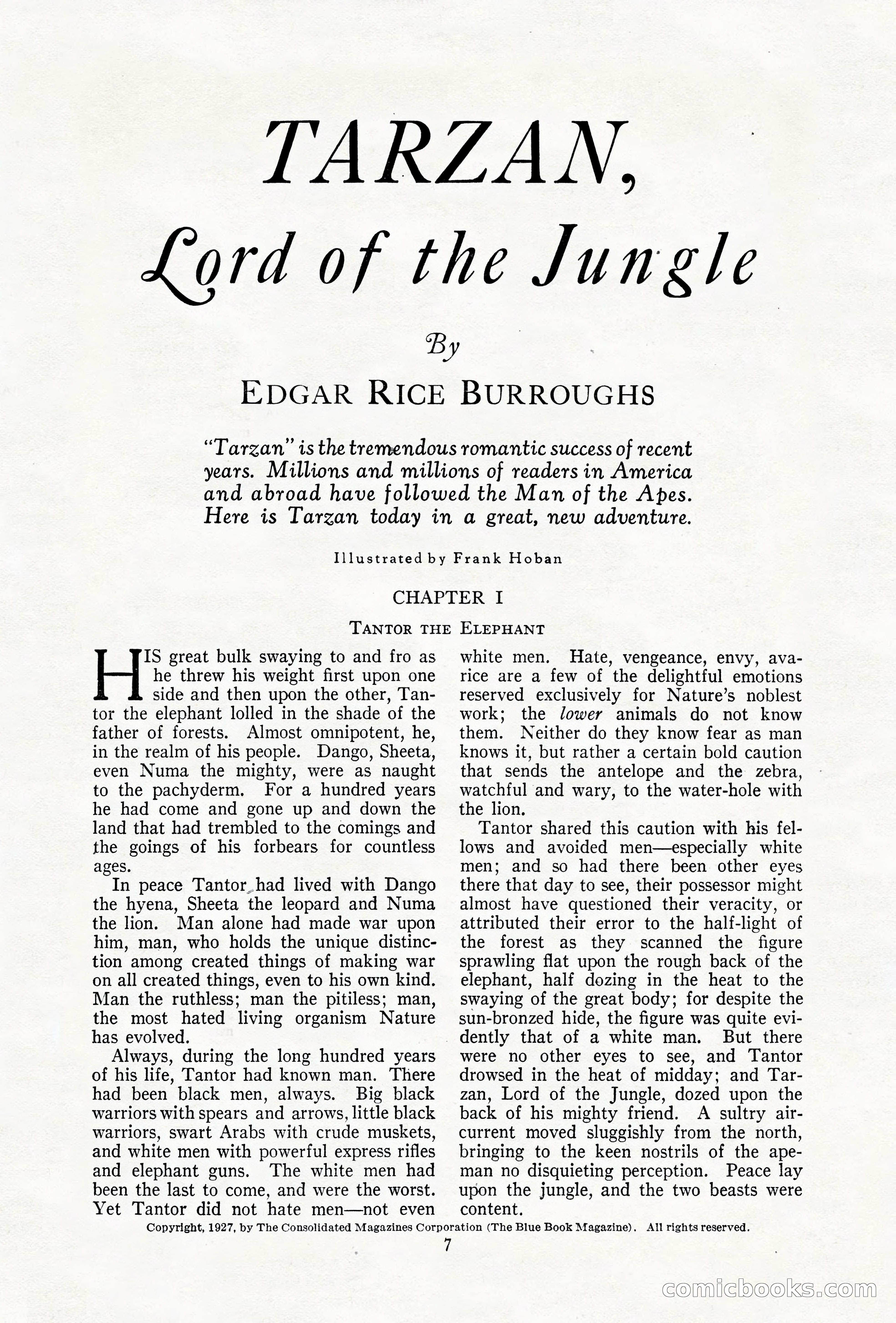 The Illustrated Blue Book Magazine, December 1927 — page 9 of 208