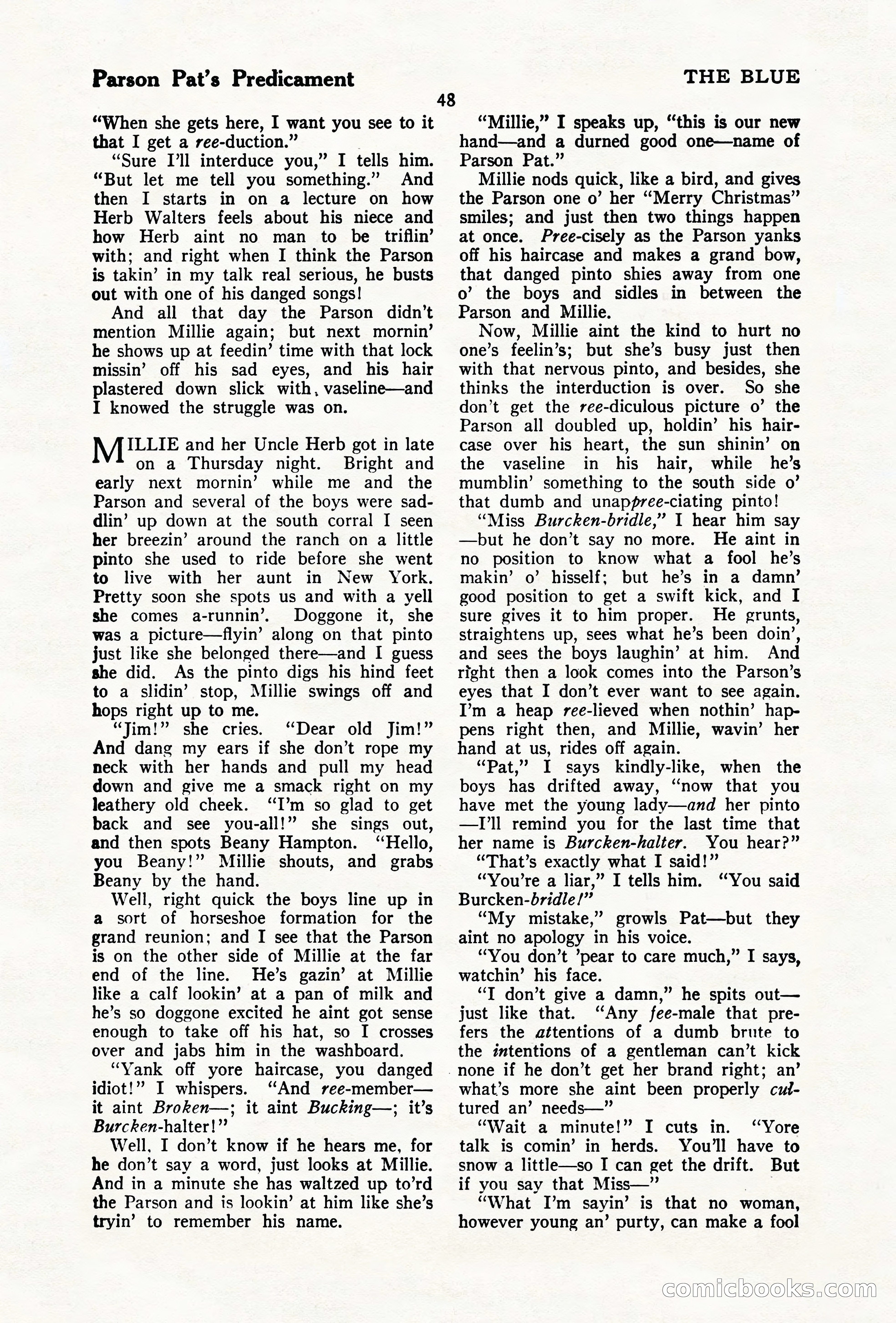 The Illustrated Blue Book Magazine, December 1927 — page 50 of 208