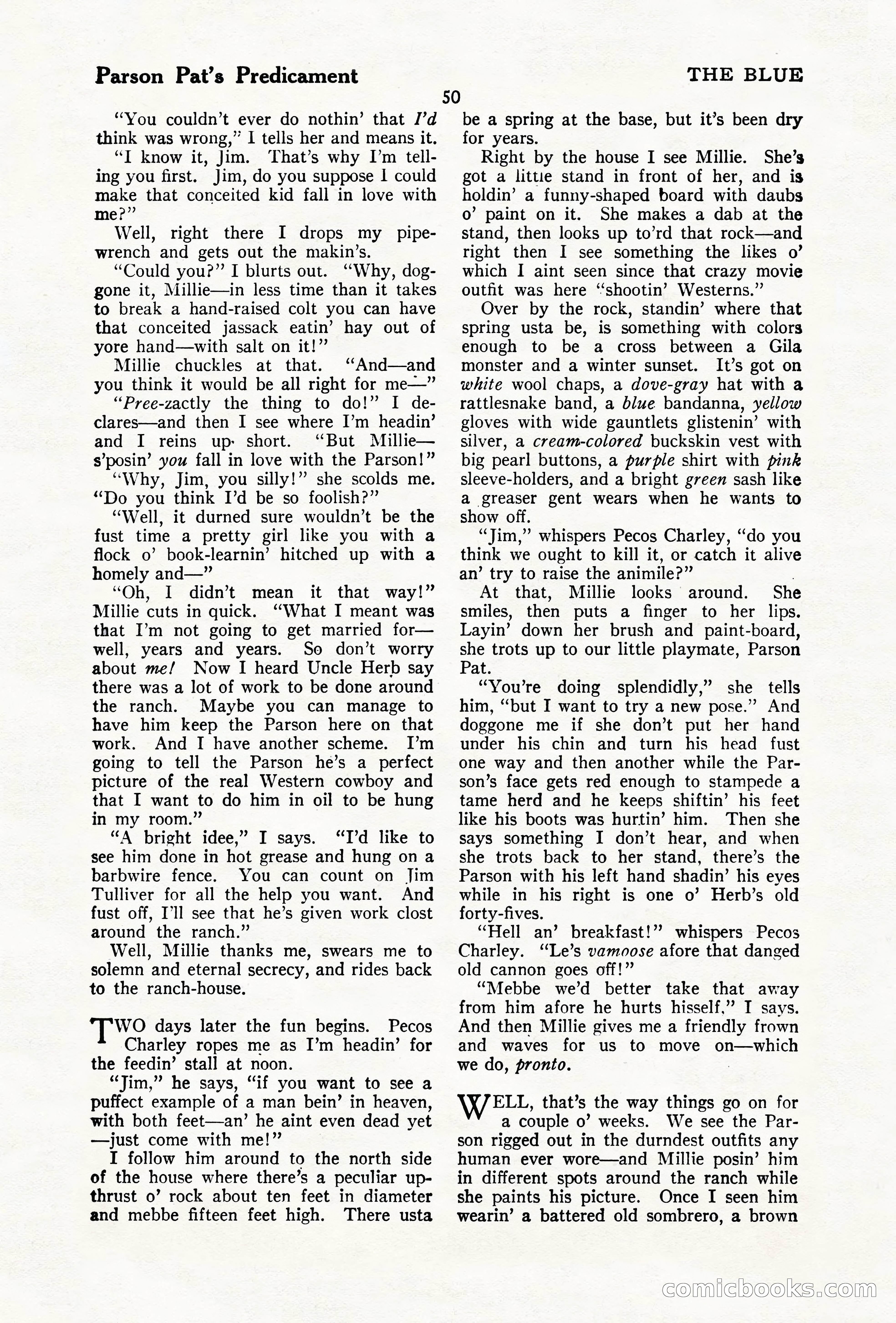 The Illustrated Blue Book Magazine, December 1927 — page 52 of 208