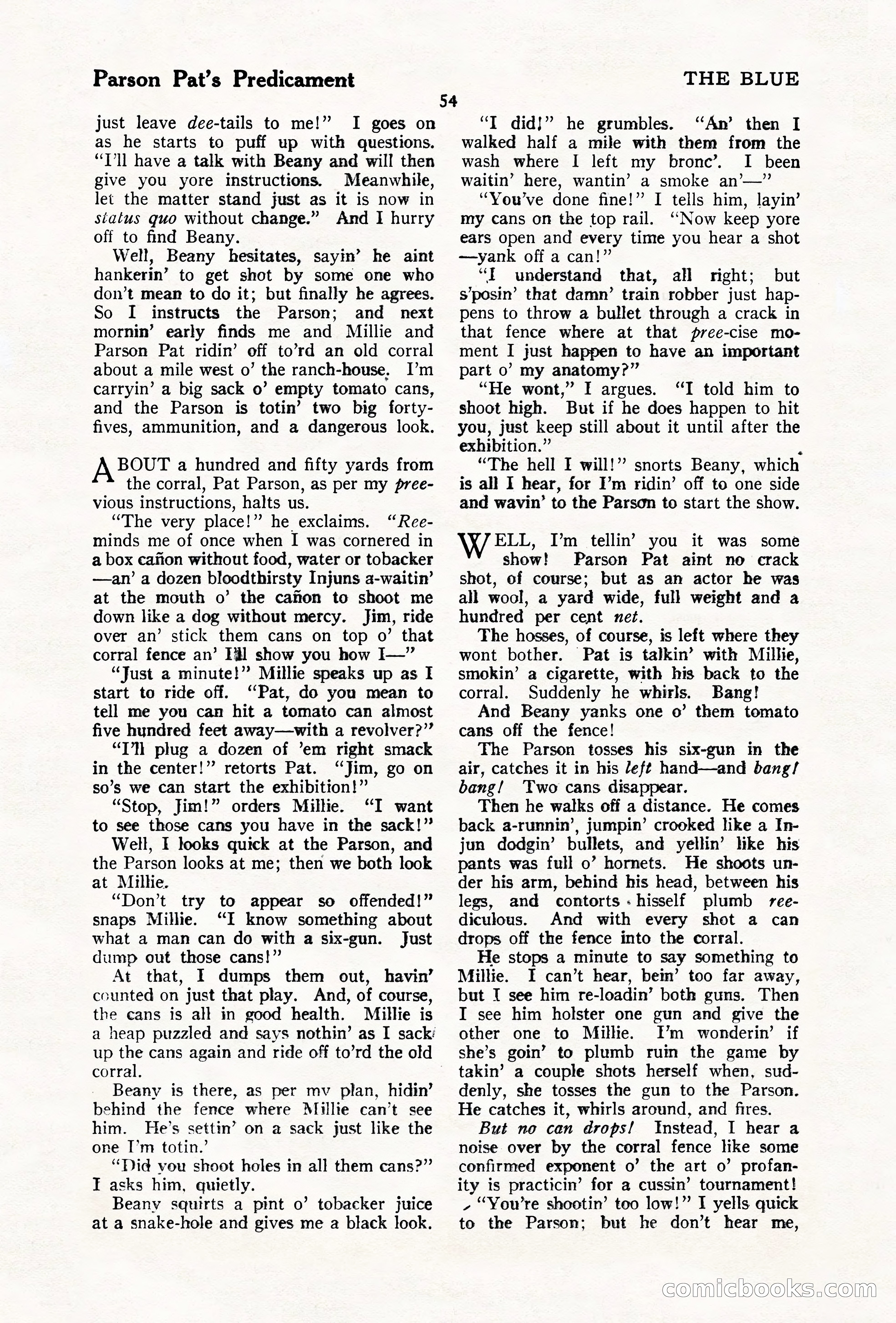 The Illustrated Blue Book Magazine, December 1927 — page 56 of 208