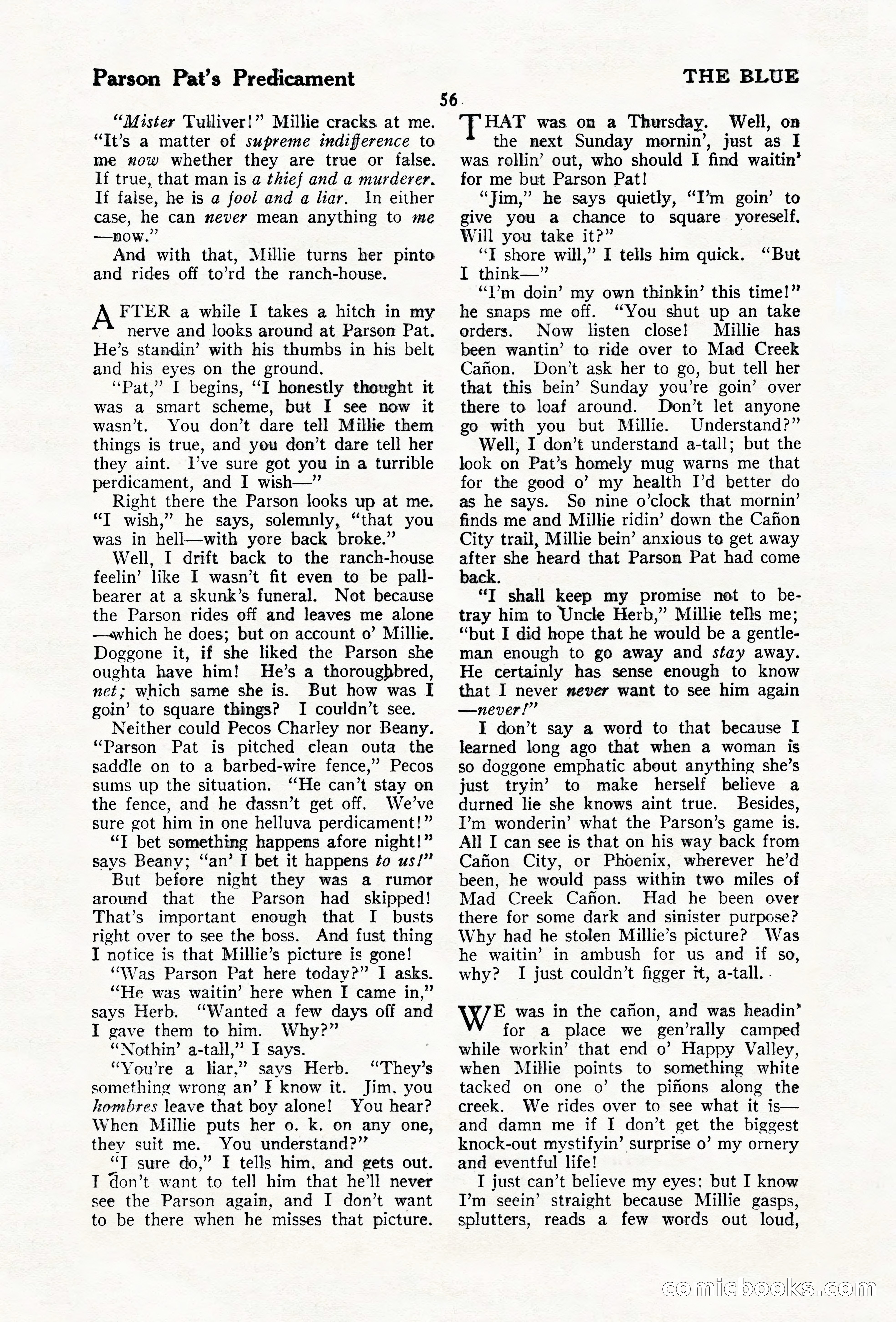 The Illustrated Blue Book Magazine, December 1927 — page 58 of 208