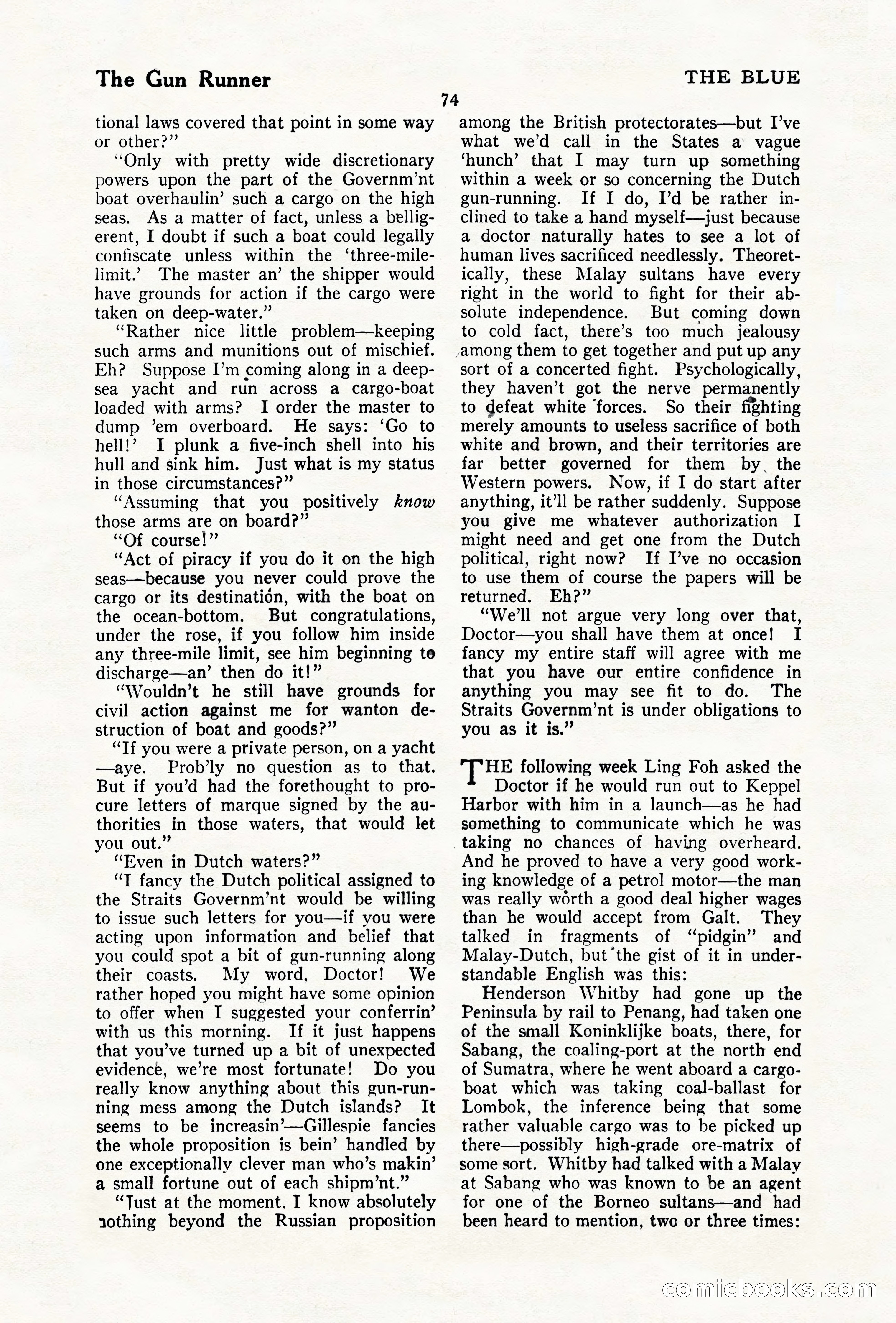 The Illustrated Blue Book Magazine, December 1927 — page 76 of 208