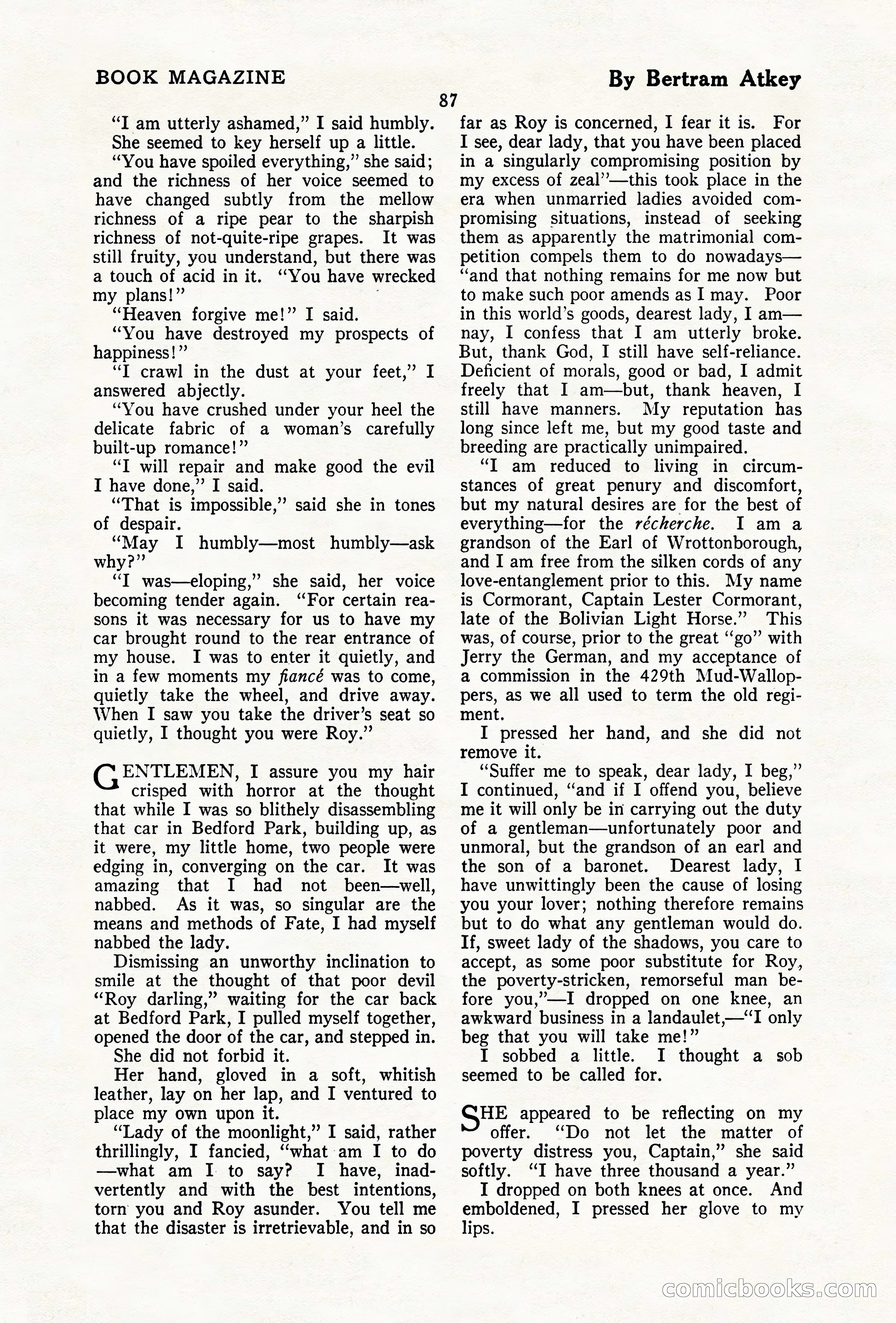 The Illustrated Blue Book Magazine, December 1927 — page 89 of 208