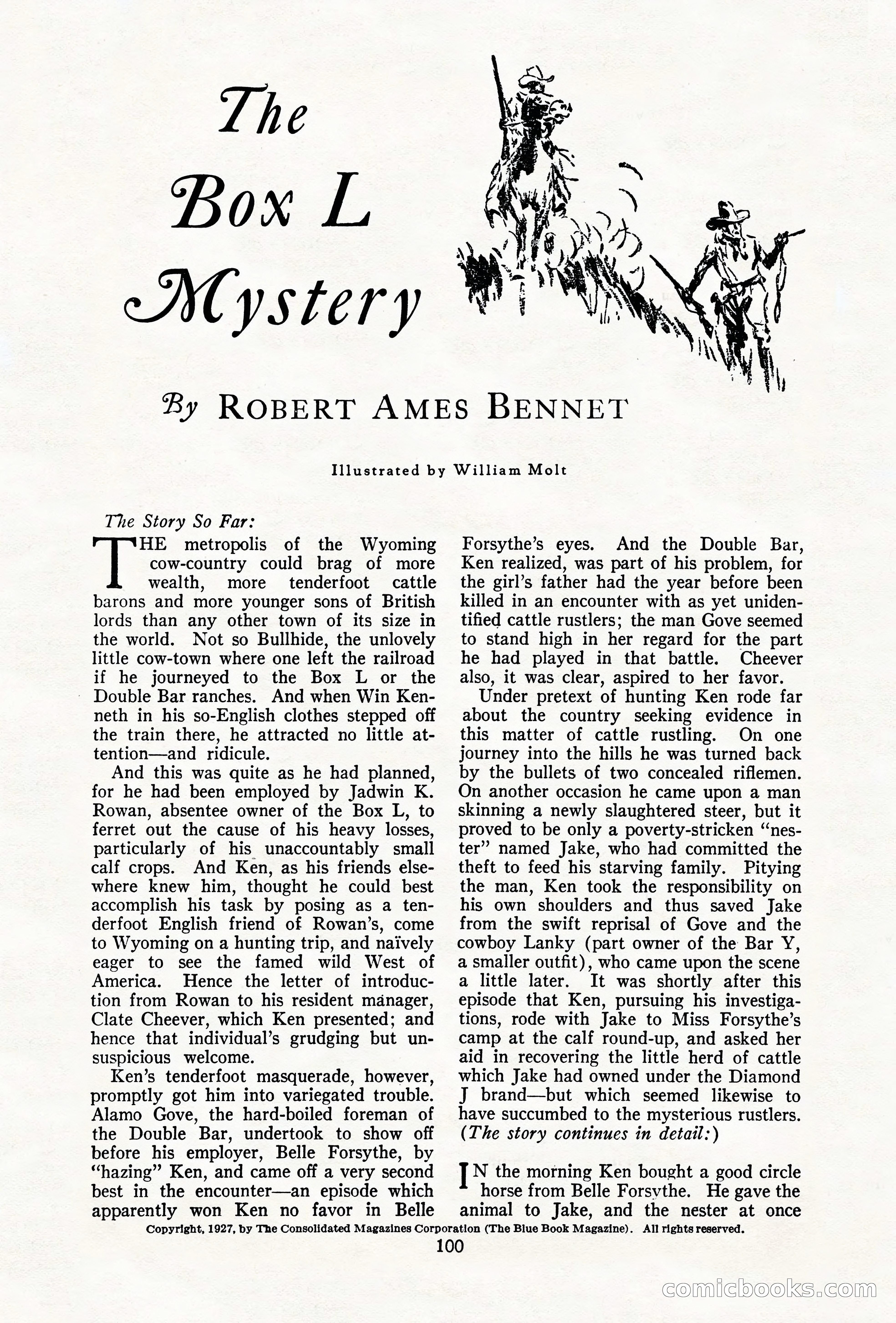 The Illustrated Blue Book Magazine, December 1927 — page 102 of 208